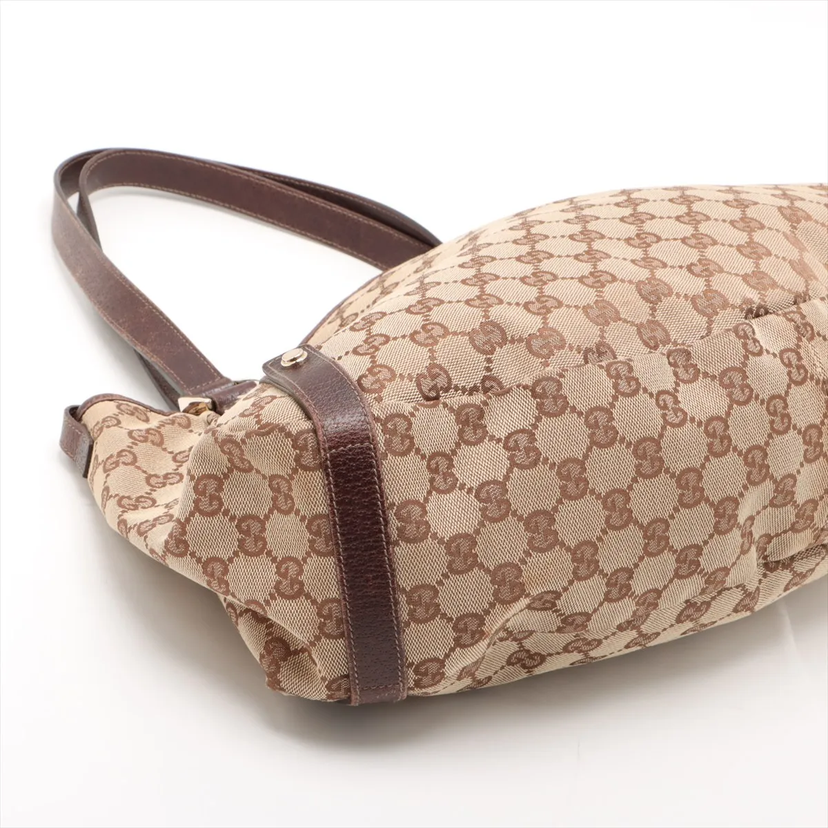 GG Canvas Abby Canvas x Leather Tote Bag Brown 130736 — view 4