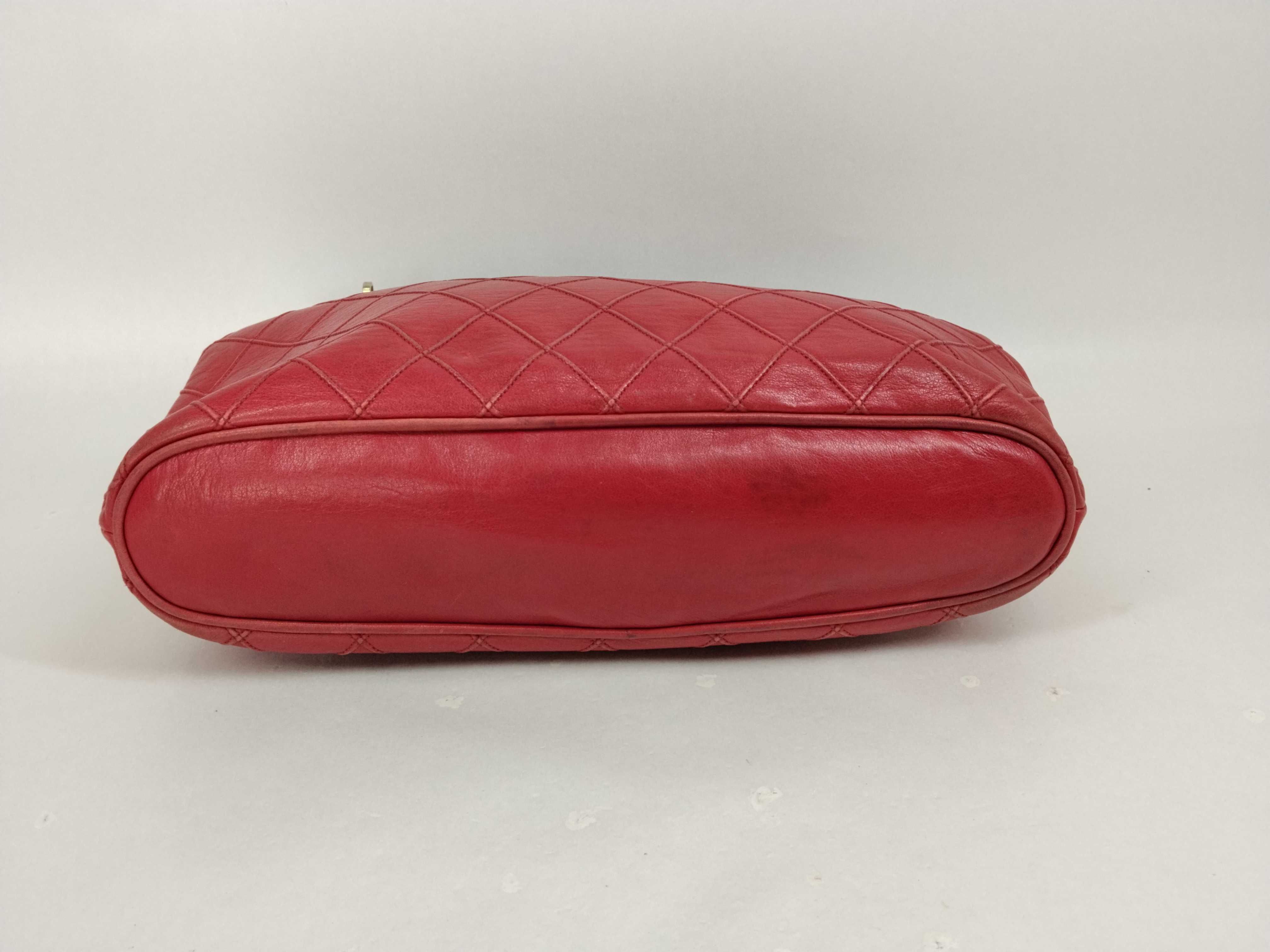 Lambskin Bicolore Chain Tote Bag — view 3