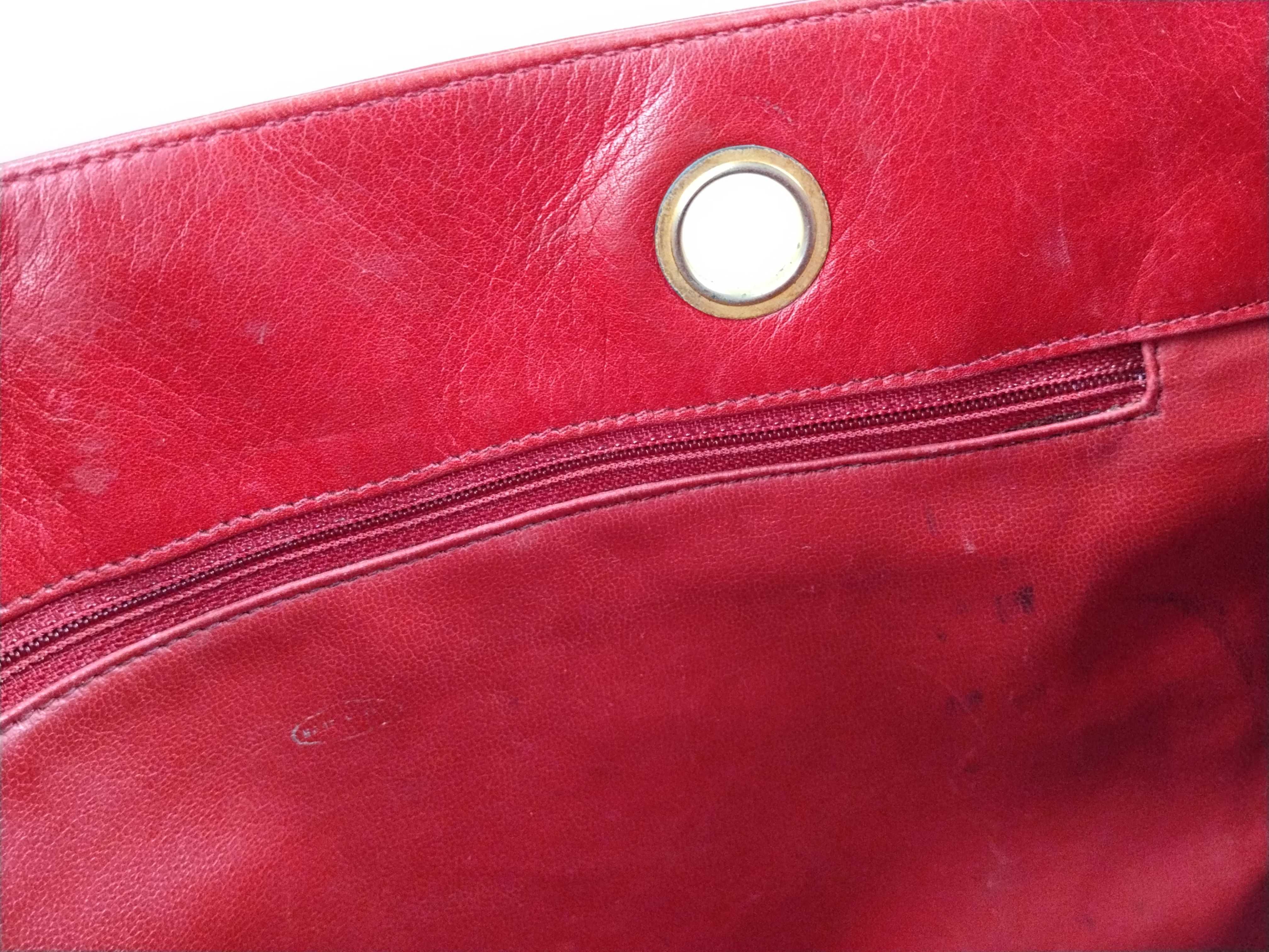 Lambskin Bicolore Chain Tote Bag — view 9
