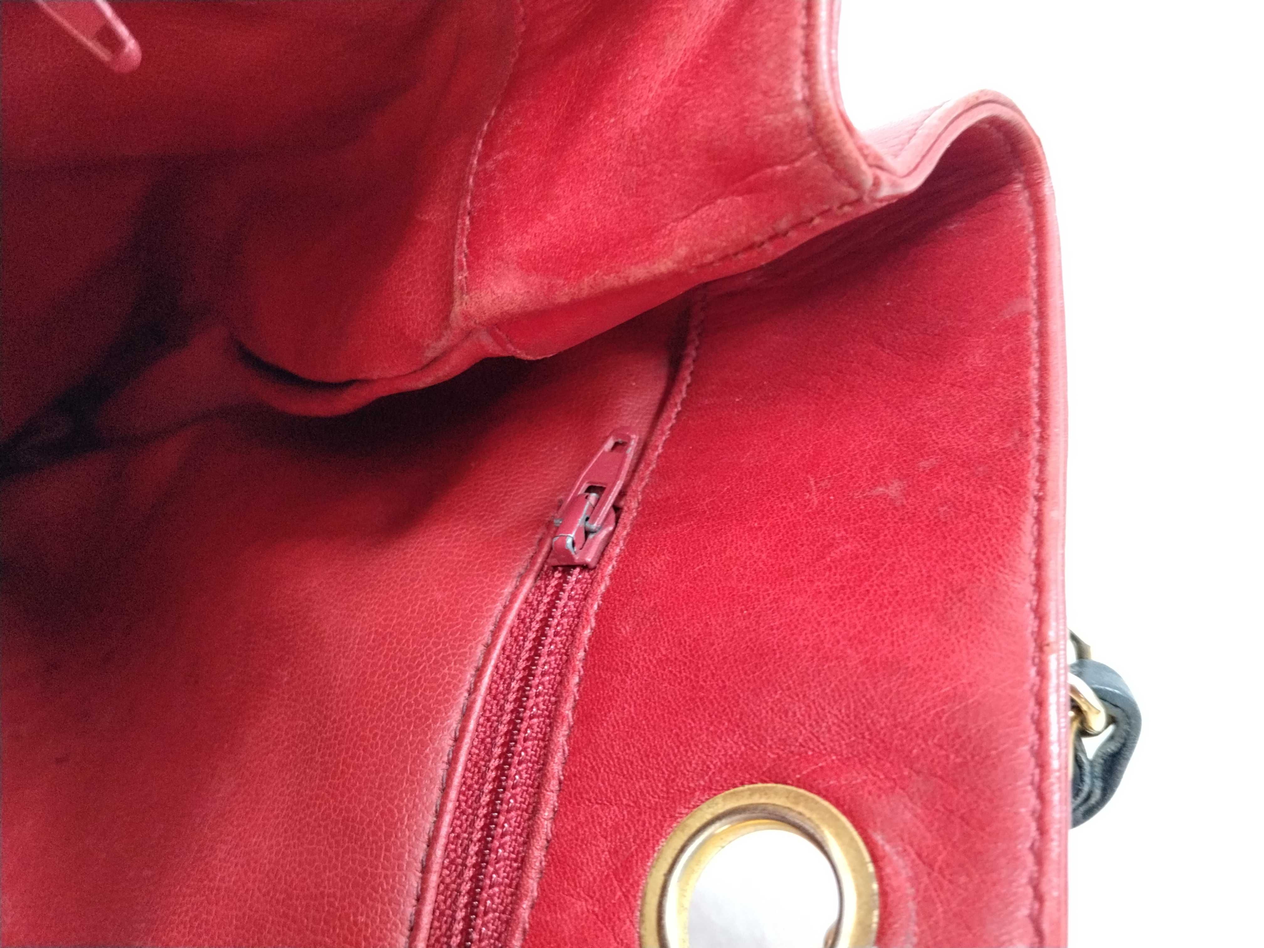 Lambskin Bicolore Chain Tote Bag — view 10