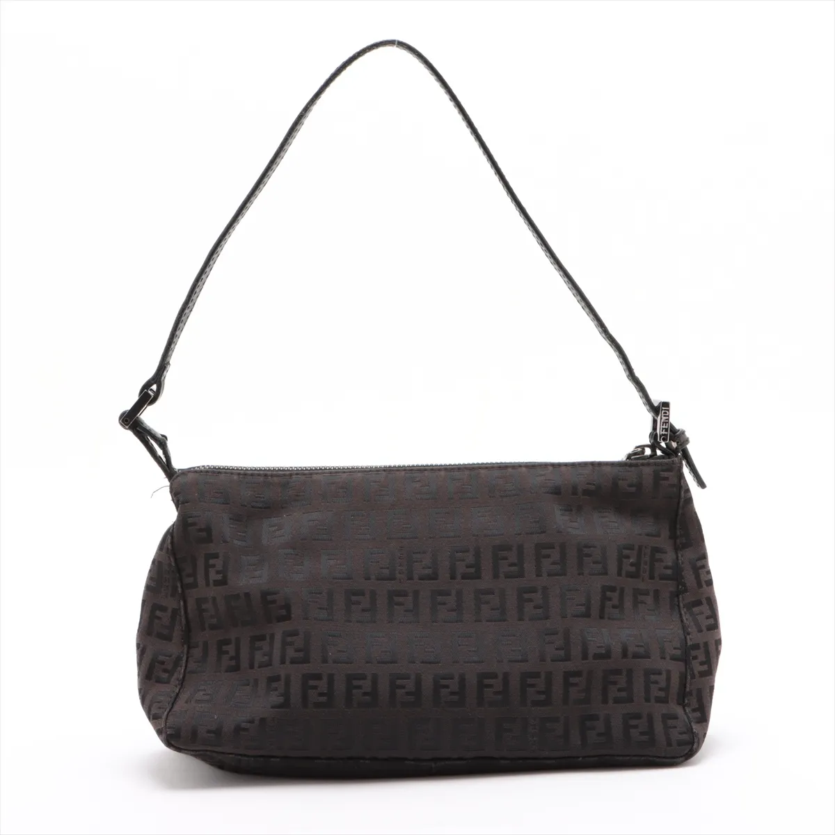 Zucchino Canvas x Leather Shoulder Bag Brown — view 2