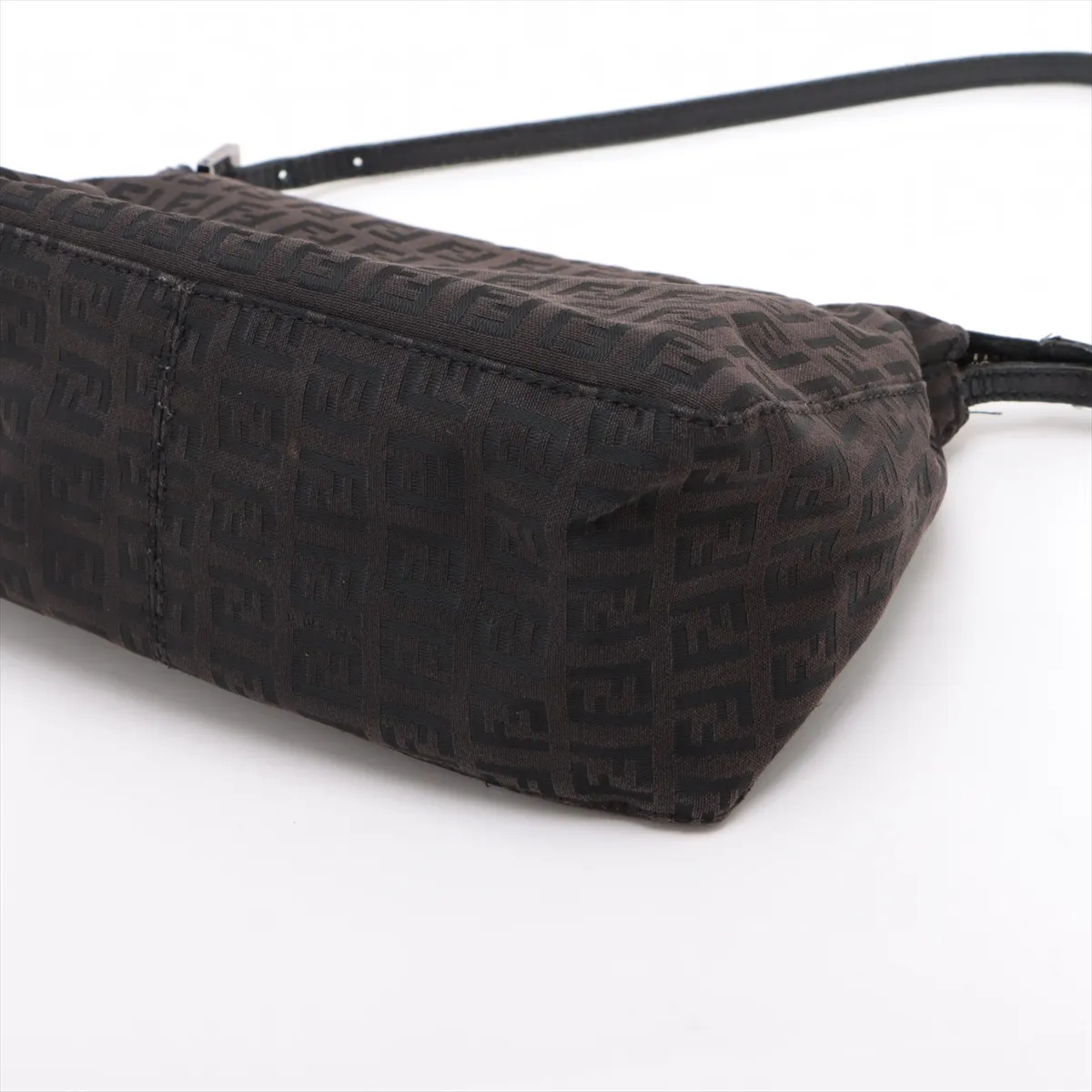 Zucchino Canvas x Leather Shoulder Bag Brown — view 3