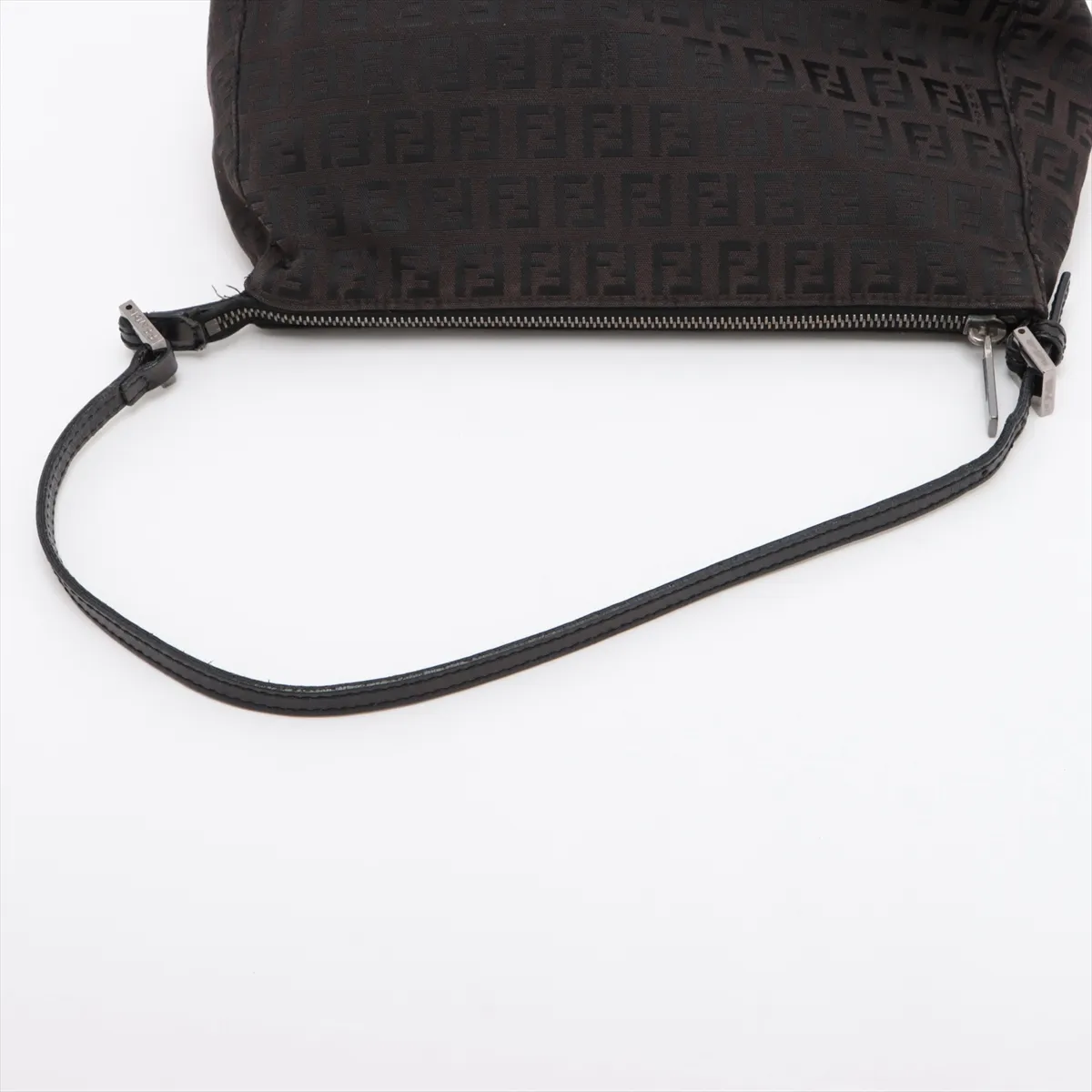Zucchino Canvas x Leather Shoulder Bag Brown — view 5