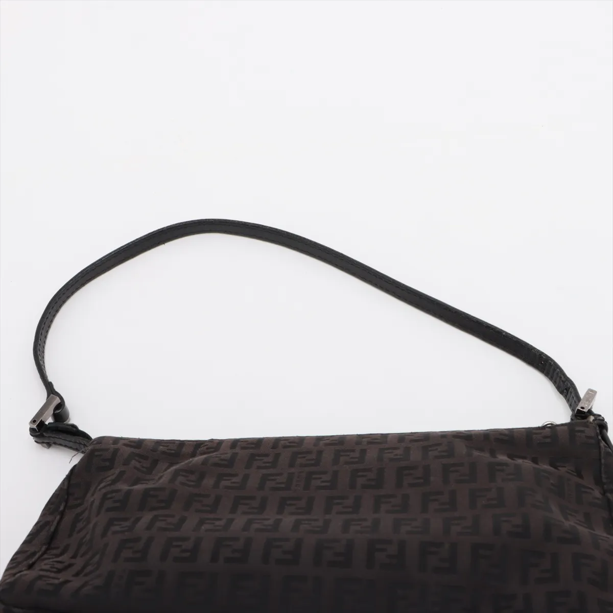 Zucchino Canvas x Leather Shoulder Bag Brown — view 6