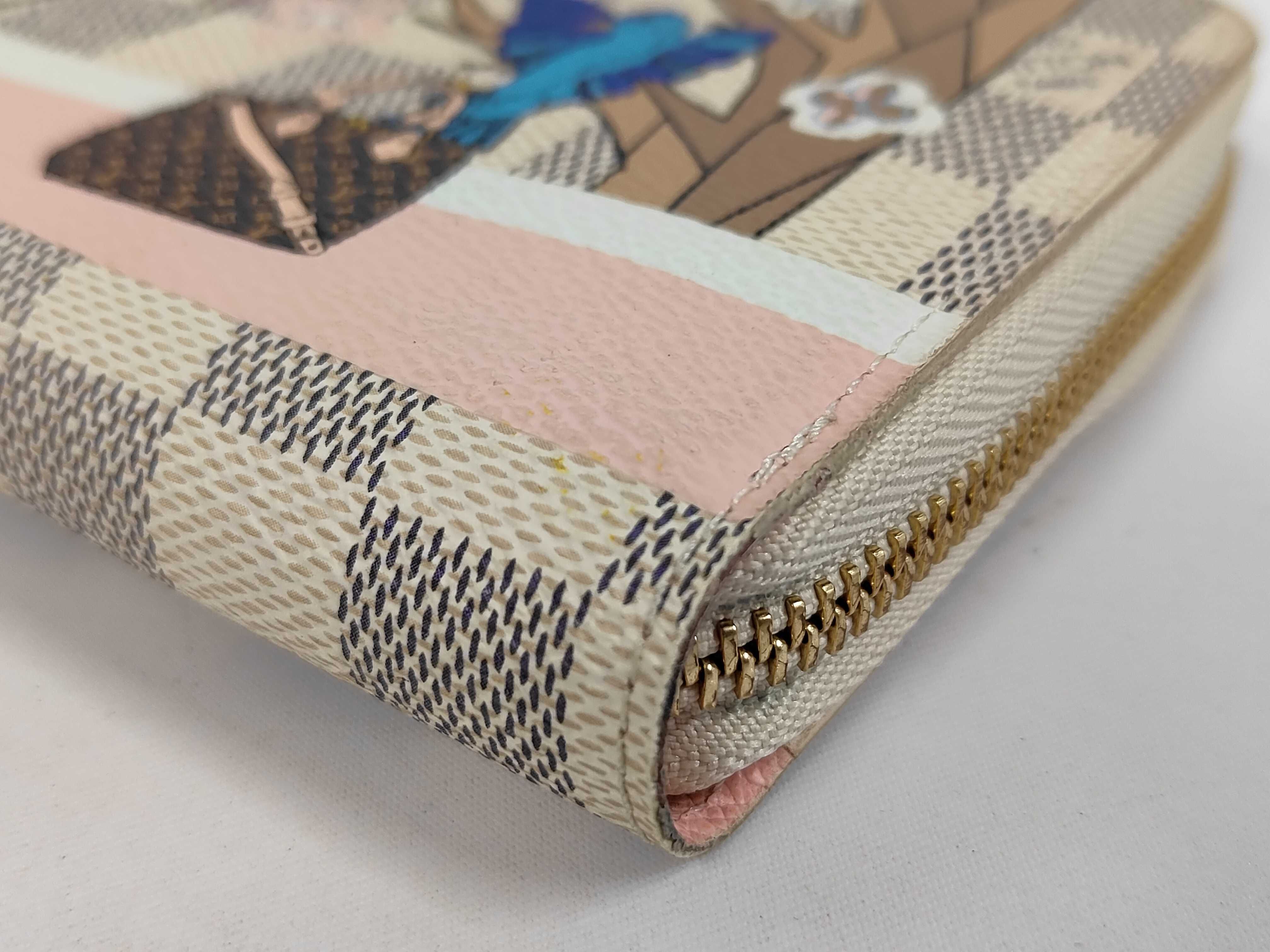 Damier Azur Holiday Season Bird Print Zippy Wallet Long Wallet N60139 GI3168 Wallet — view 3