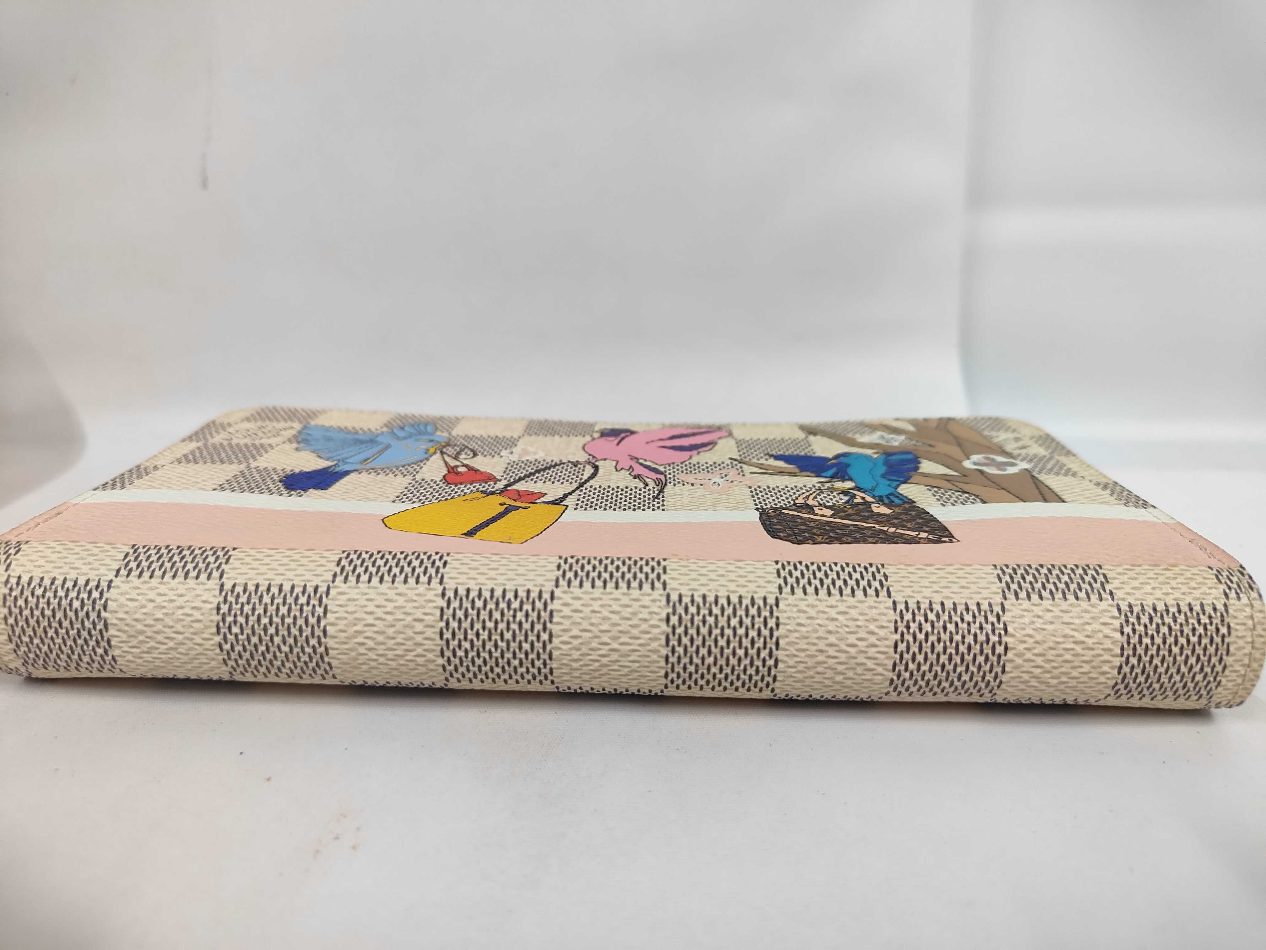 Damier Azur Holiday Season Bird Print Zippy Wallet Long Wallet N60139 GI3168 Wallet — view 4