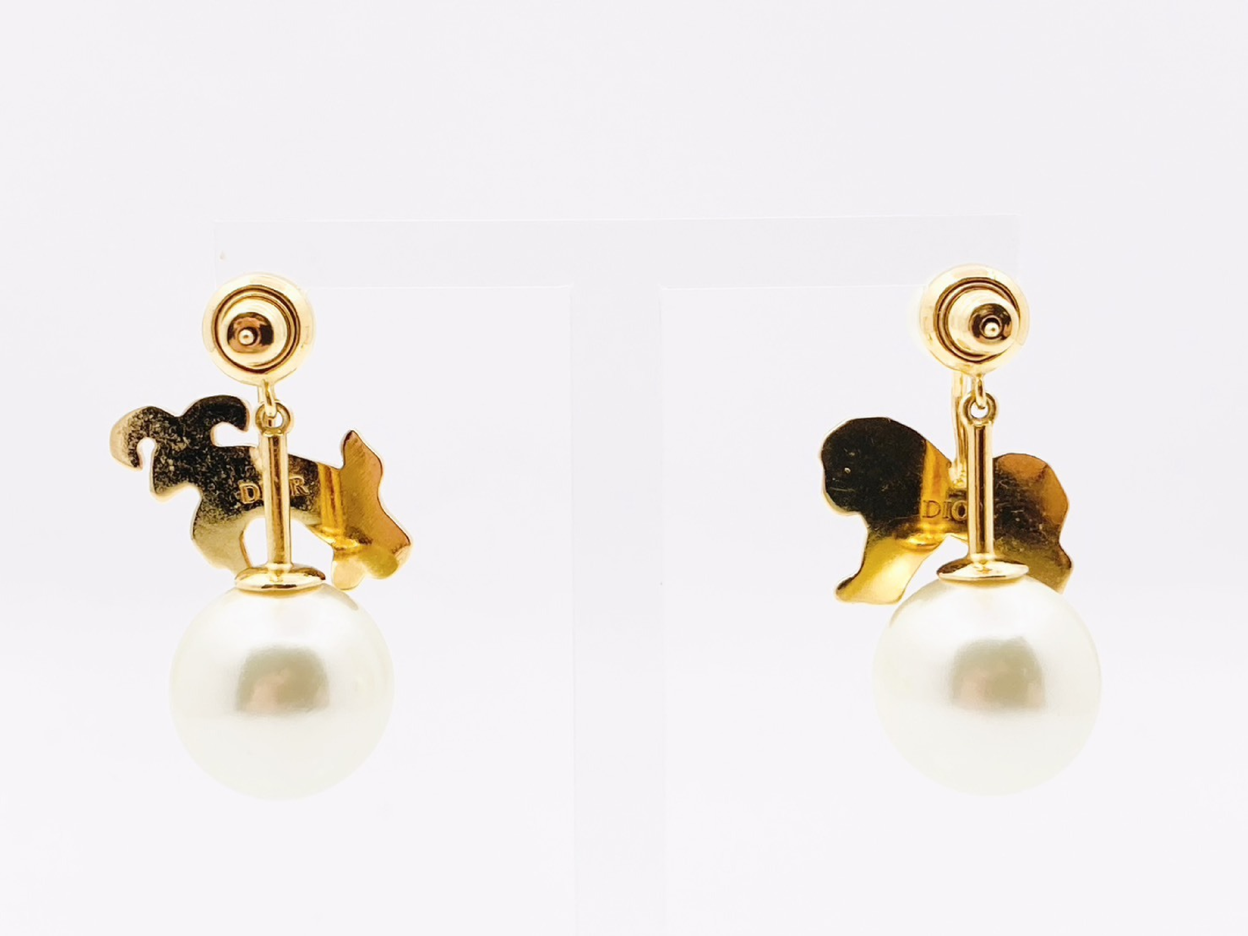 Tribales Pearl Tribal My ABC Zodiac Sign Aries & Animal Rhinestone Single Earring Swing Earring Asymmetrical Set of 2 Earrings — view 2