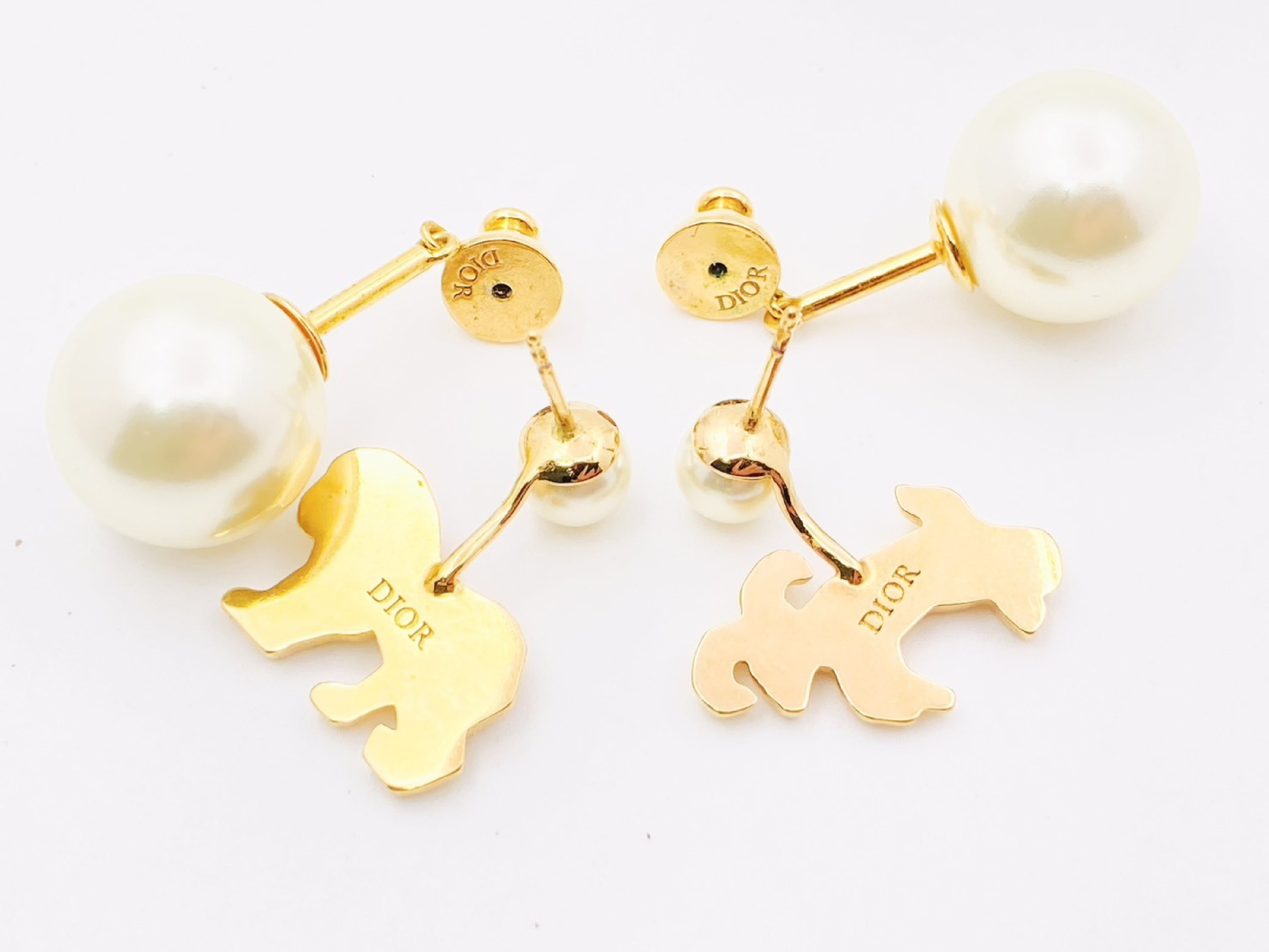Tribales Pearl Tribal My ABC Zodiac Sign Aries & Animal Rhinestone Single Earring Swing Earring Asymmetrical Set of 2 Earrings — view 4