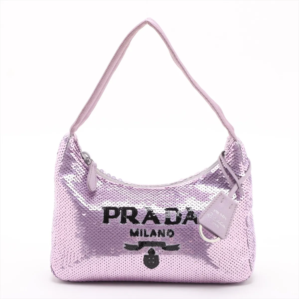 Reedition Sequin x Nylon Handbag Purple
