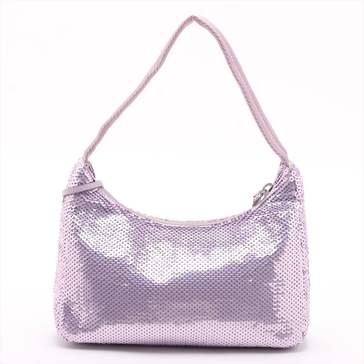 Reedition Sequin x Nylon Handbag Purple — view 2