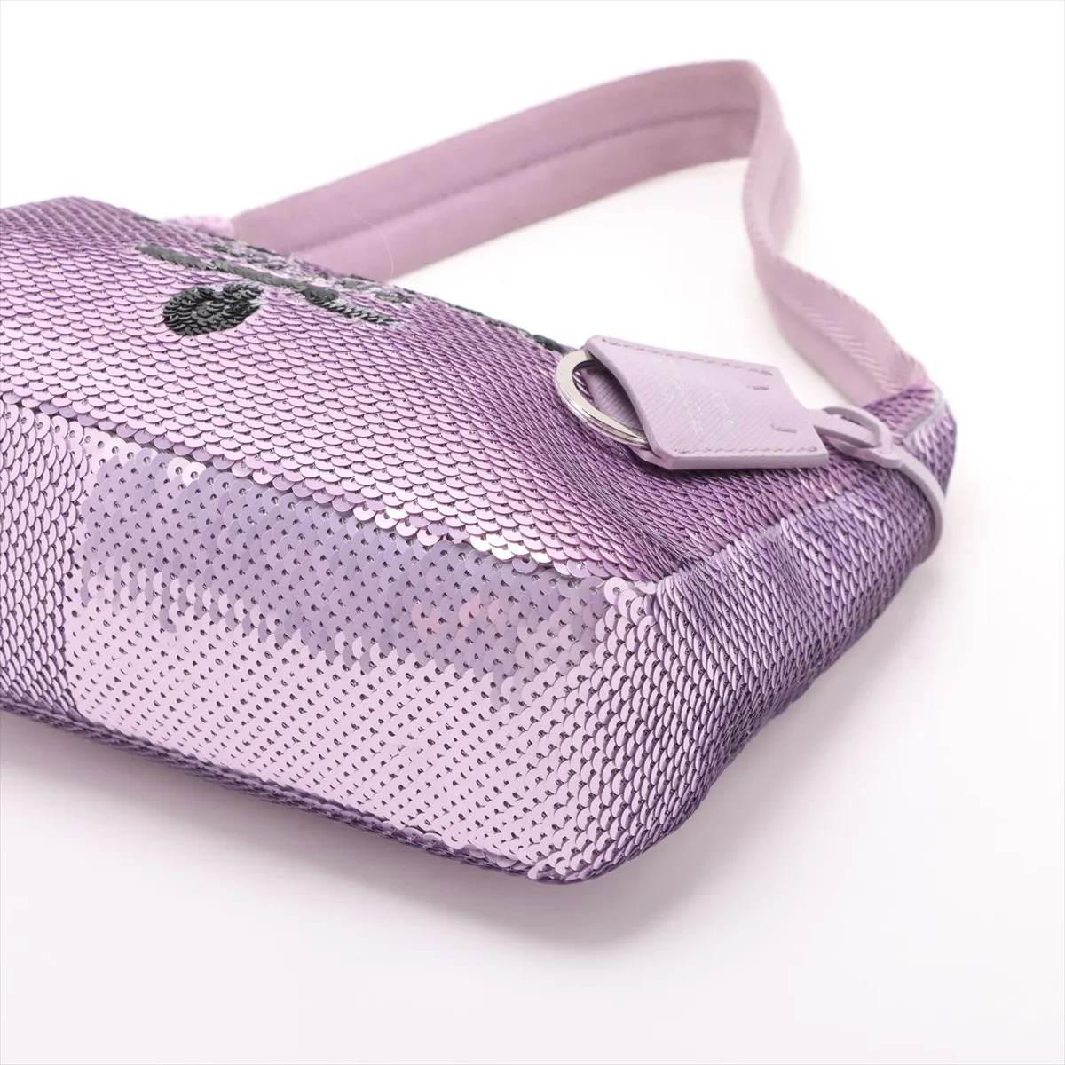 Reedition Sequin x Nylon Handbag Purple — view 3