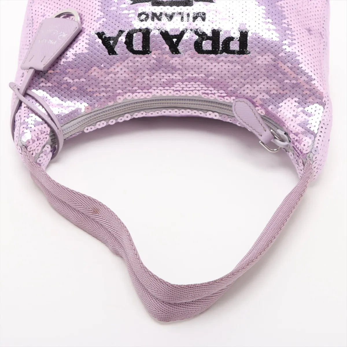 Reedition Sequin x Nylon Handbag Purple — view 5