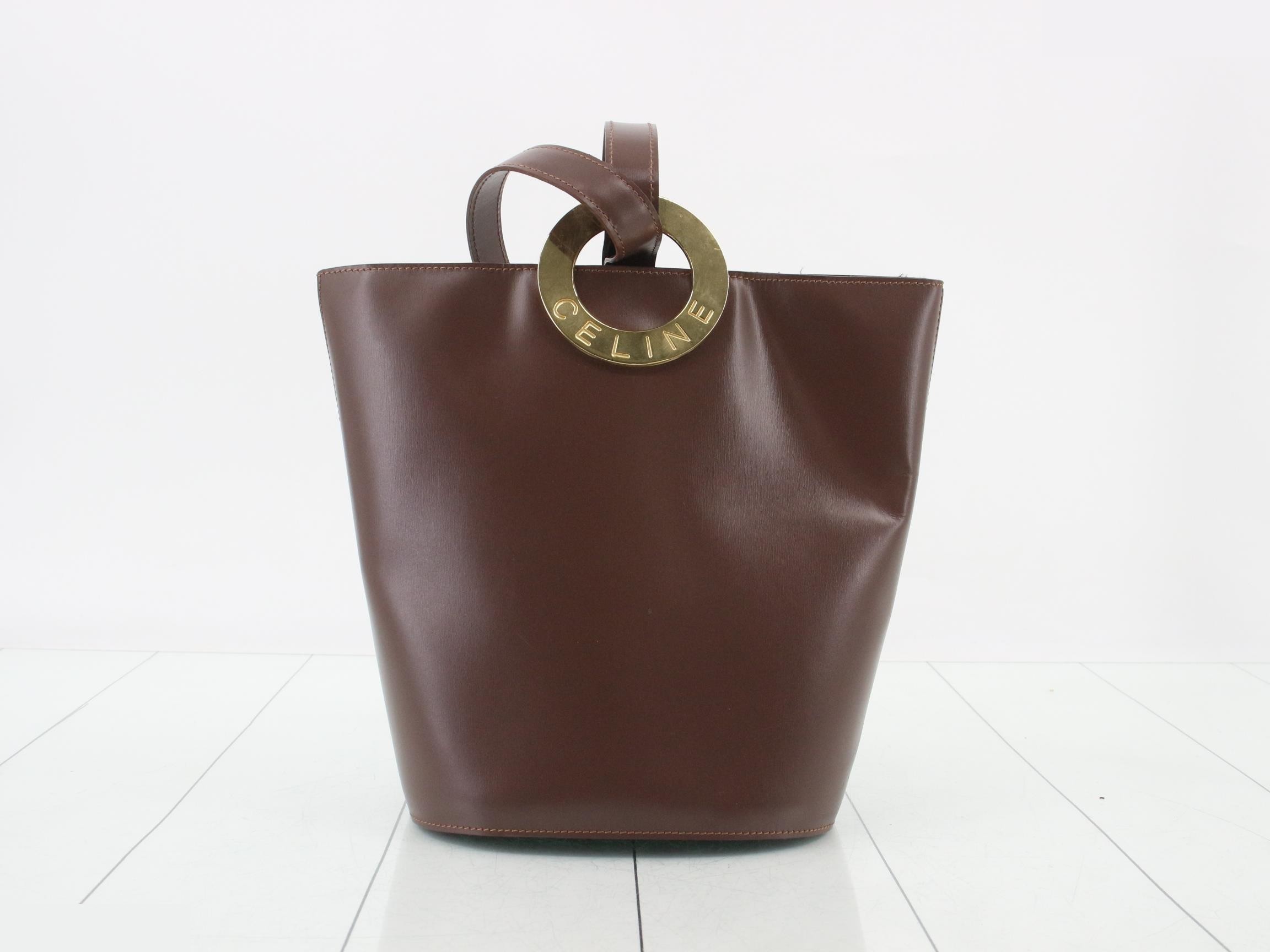 Leather Semi-Shoulder Bag