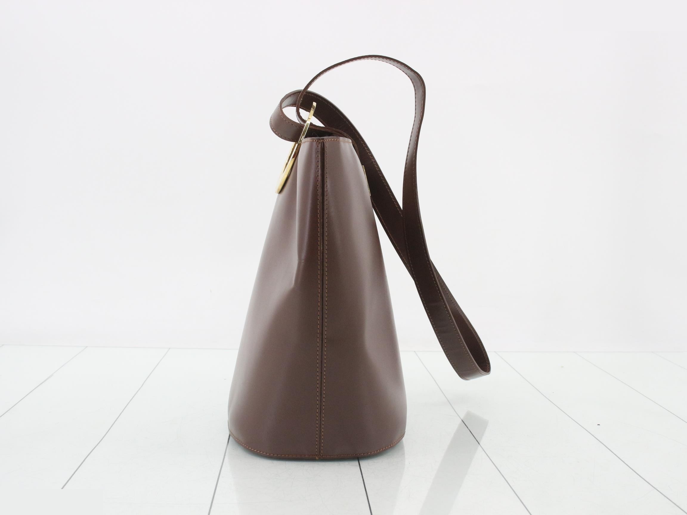 Leather Semi-Shoulder Bag — view 3