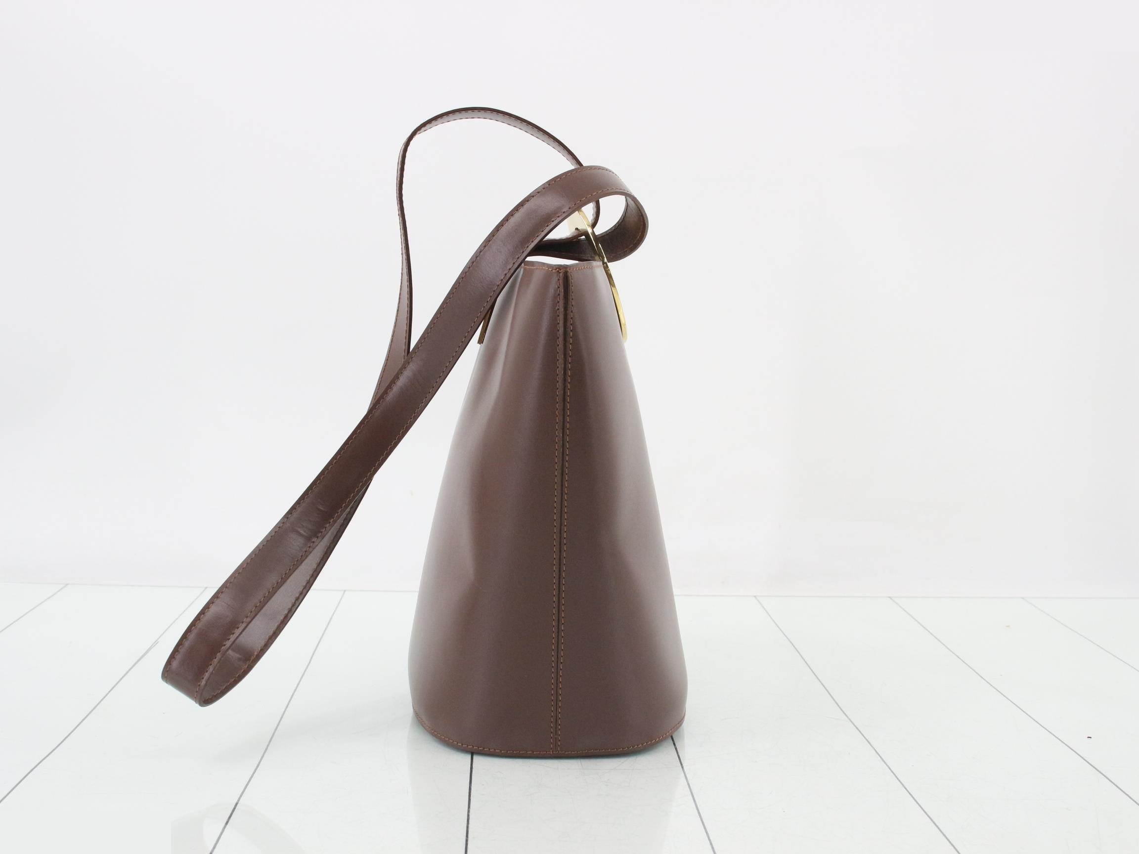 Leather Semi-Shoulder Bag — view 4