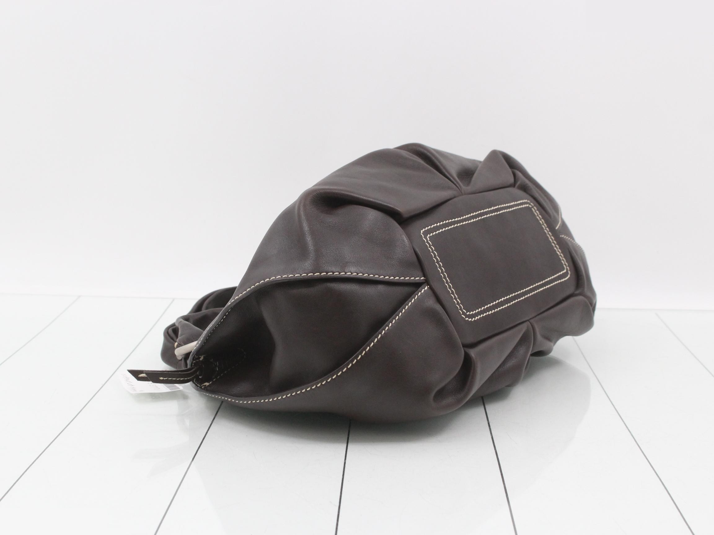 Handbag, leather, dark brown — view 5