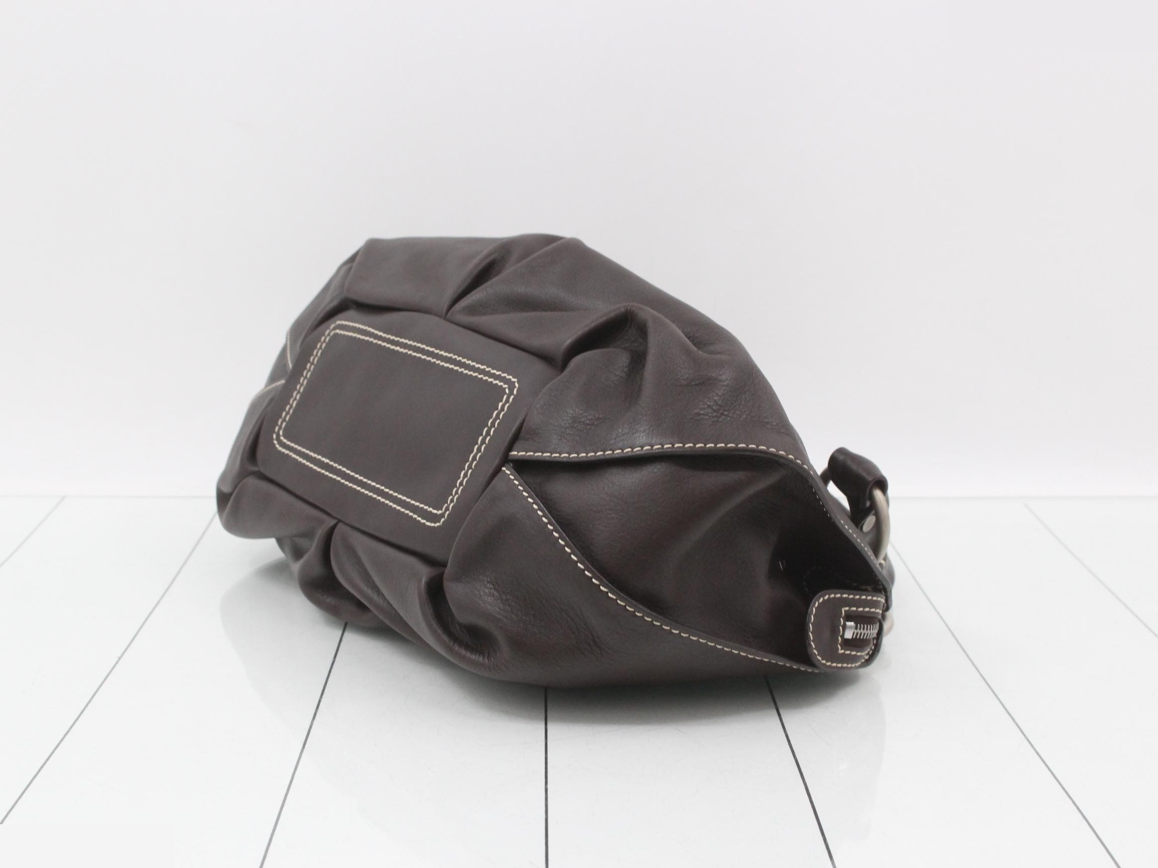 Handbag, leather, dark brown — view 6