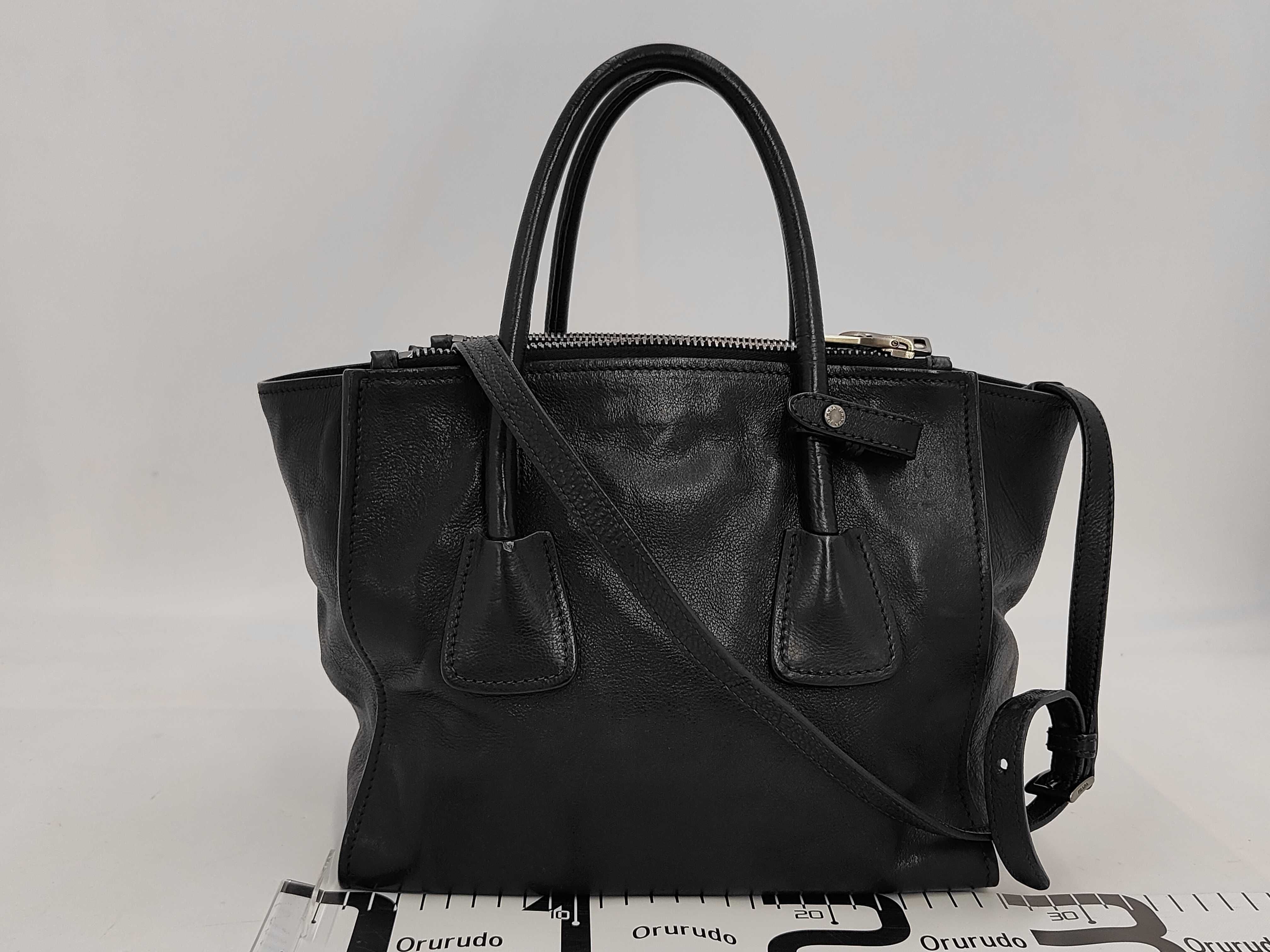 handbag, leather, black handbag — view 2