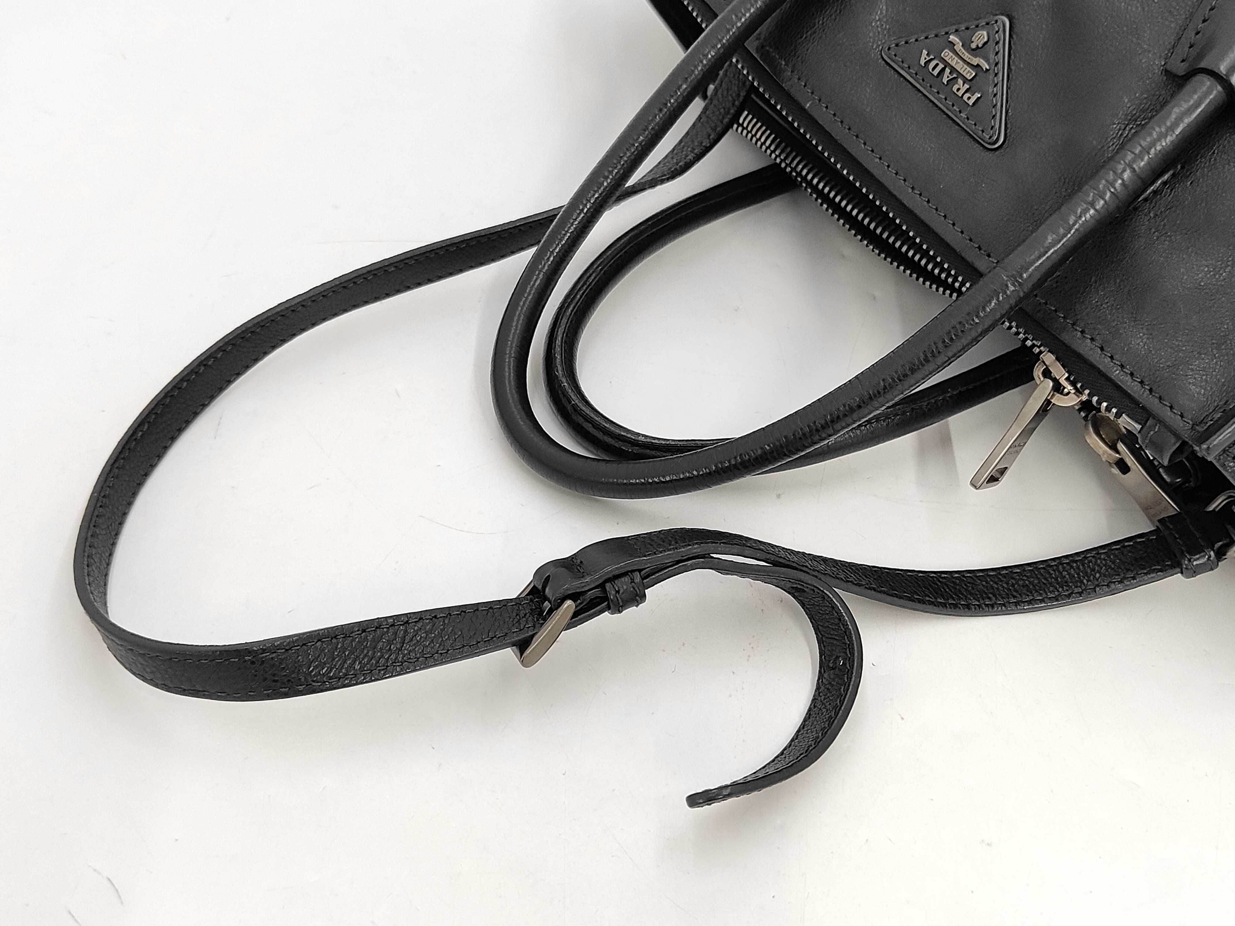 handbag, leather, black handbag — view 5