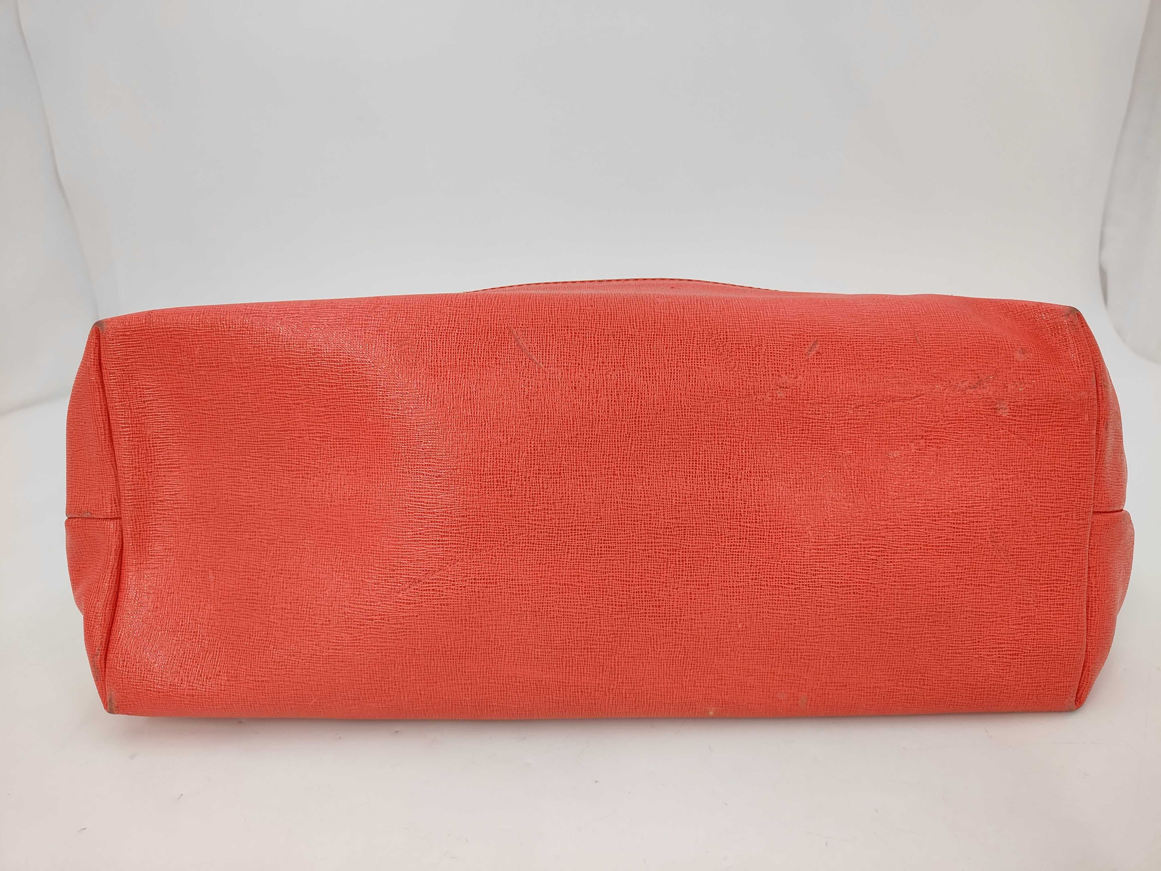 Zucca Tote Bag, Canvas, White x Red — view 9