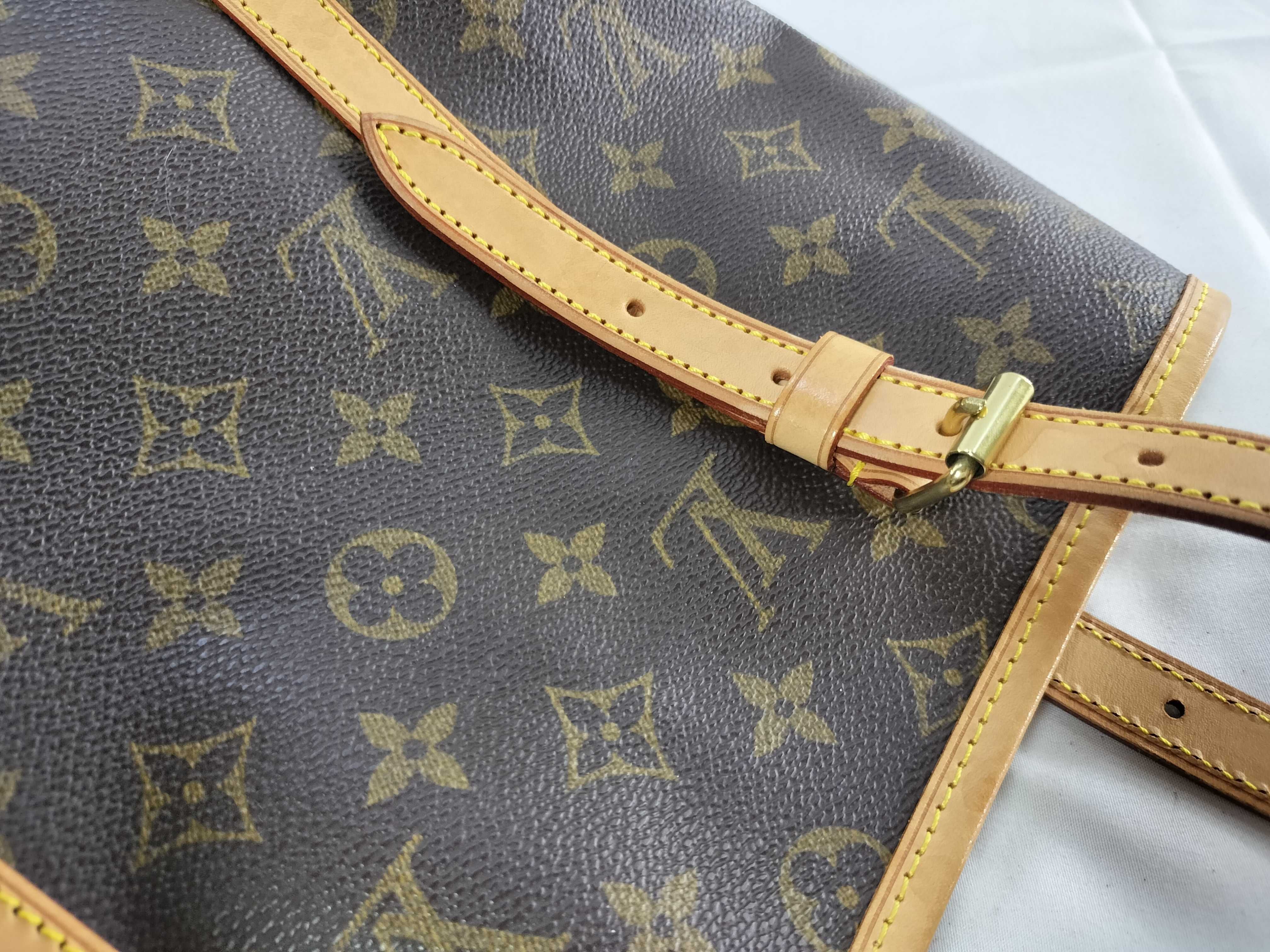 Monogram Bucket GM Shoulder Bag with Pouch — view 5