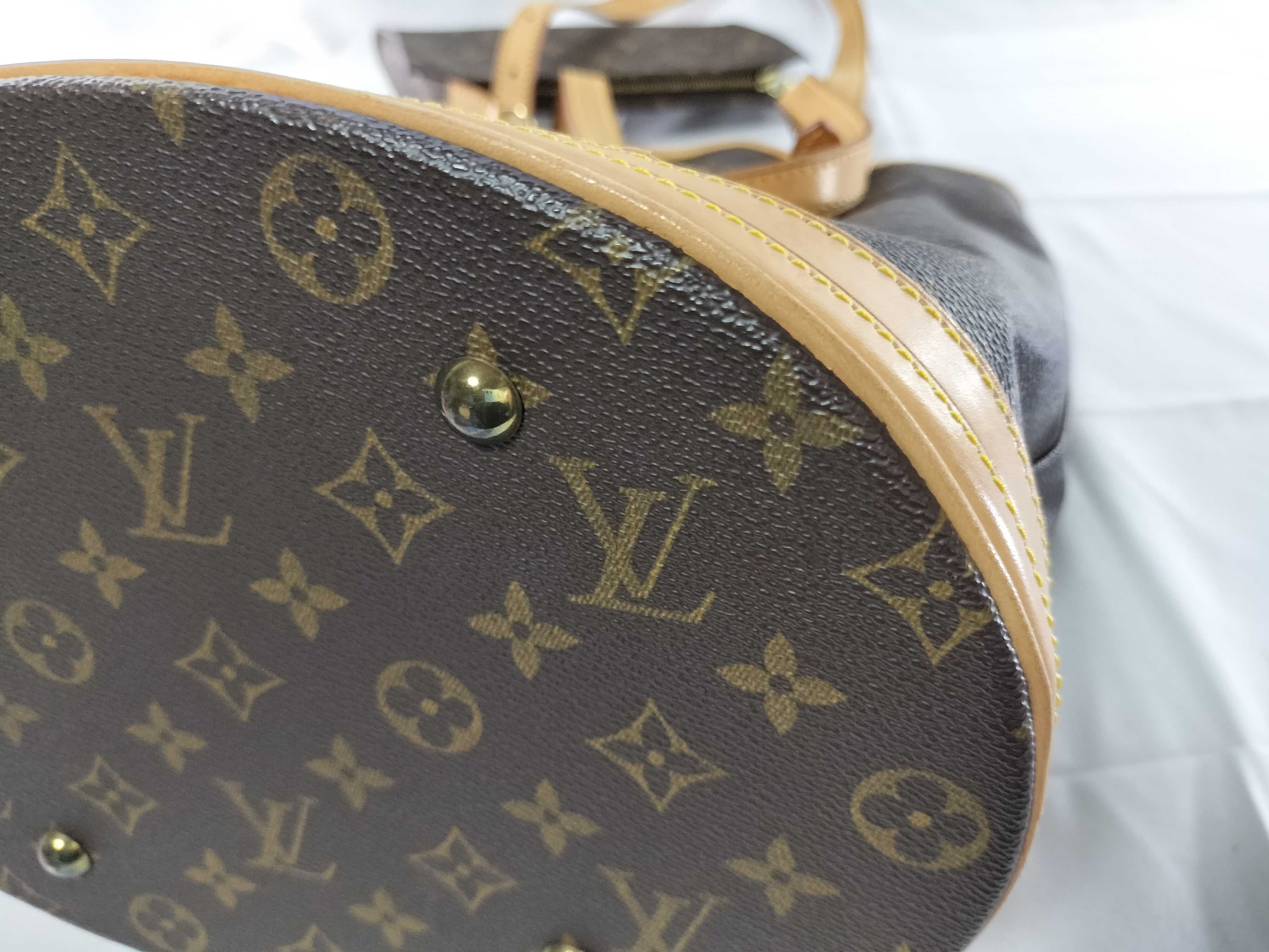 Monogram Bucket GM Shoulder Bag with Pouch — view 6