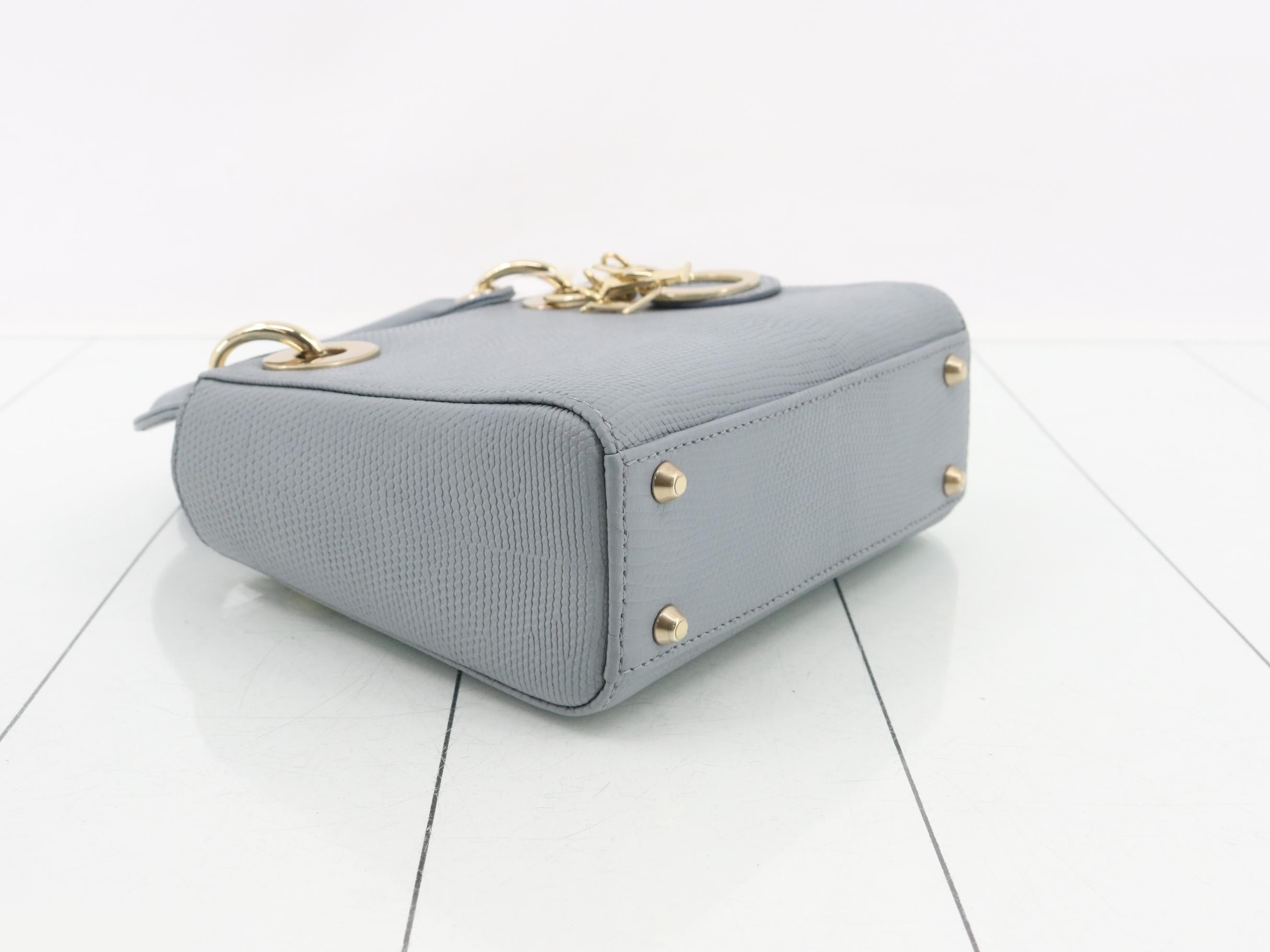 Lady Dior Lizard 2-Way Handbag — view 5