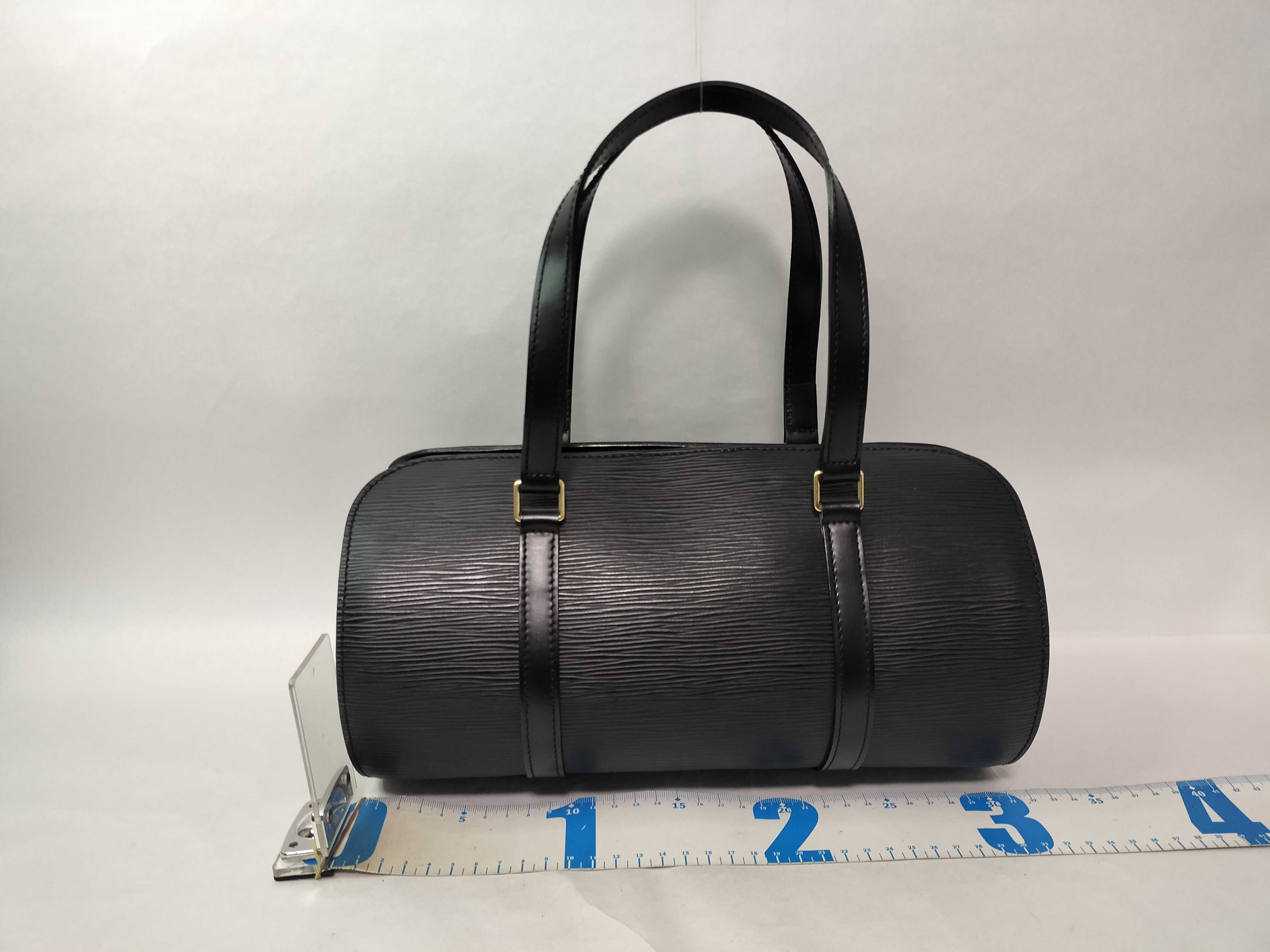 Epi Soufflot M52222 AR0949 Black Pouch Handbag (Damaged Strap) — view 2