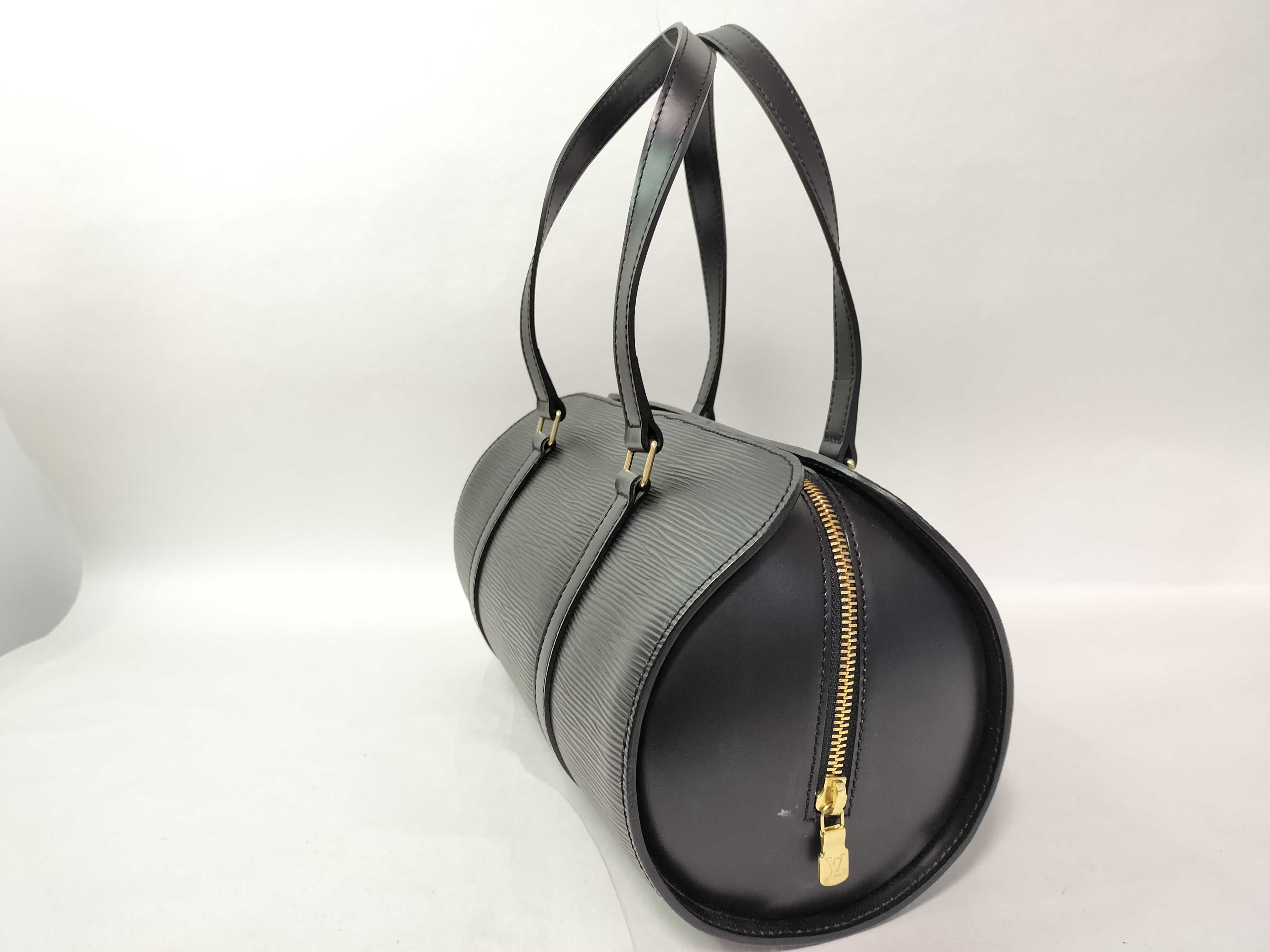 Epi Soufflot M52222 AR0949 Black Pouch Handbag (Damaged Strap) — view 3
