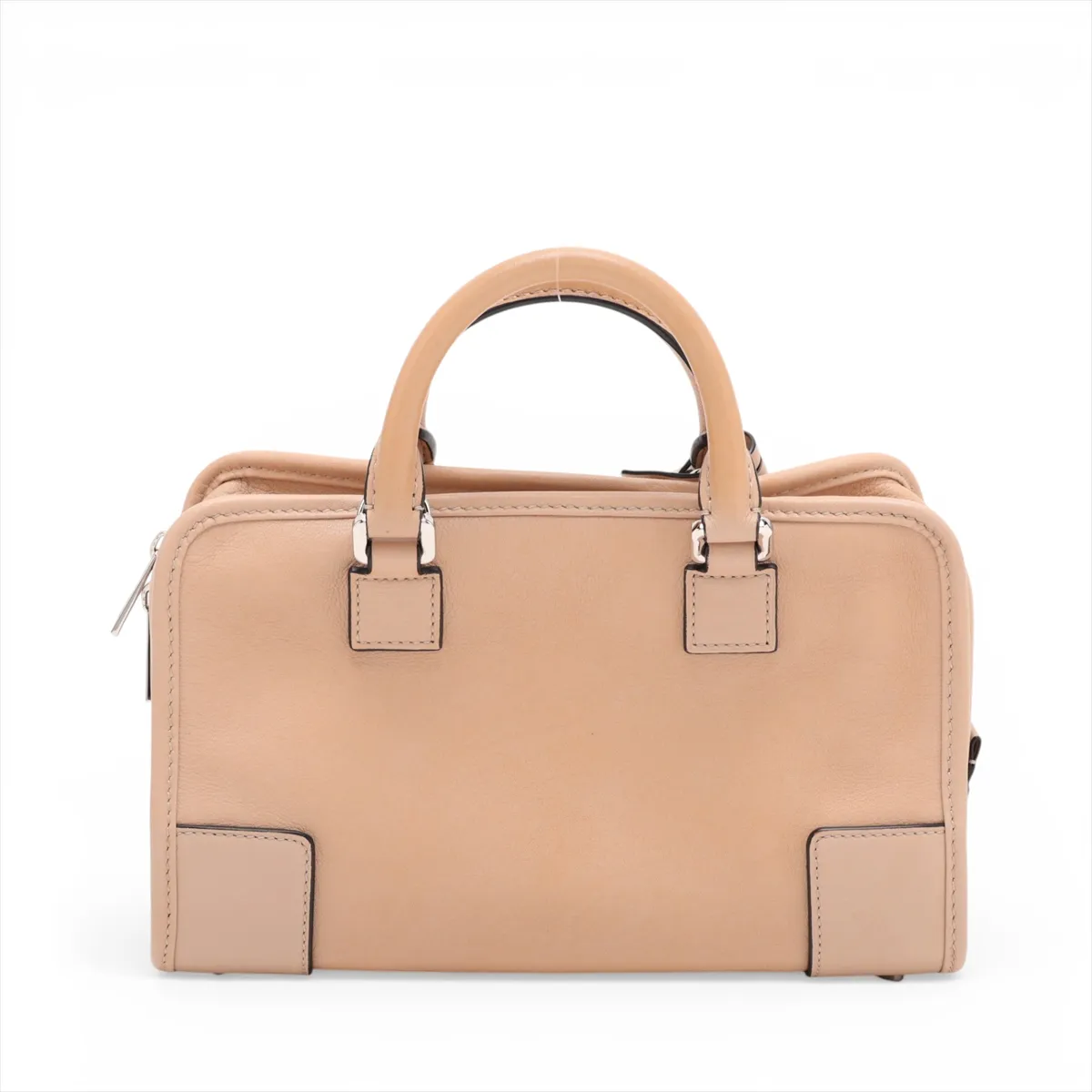 Amazona 23 Leather 2-Way Handbag, Beige — view 2
