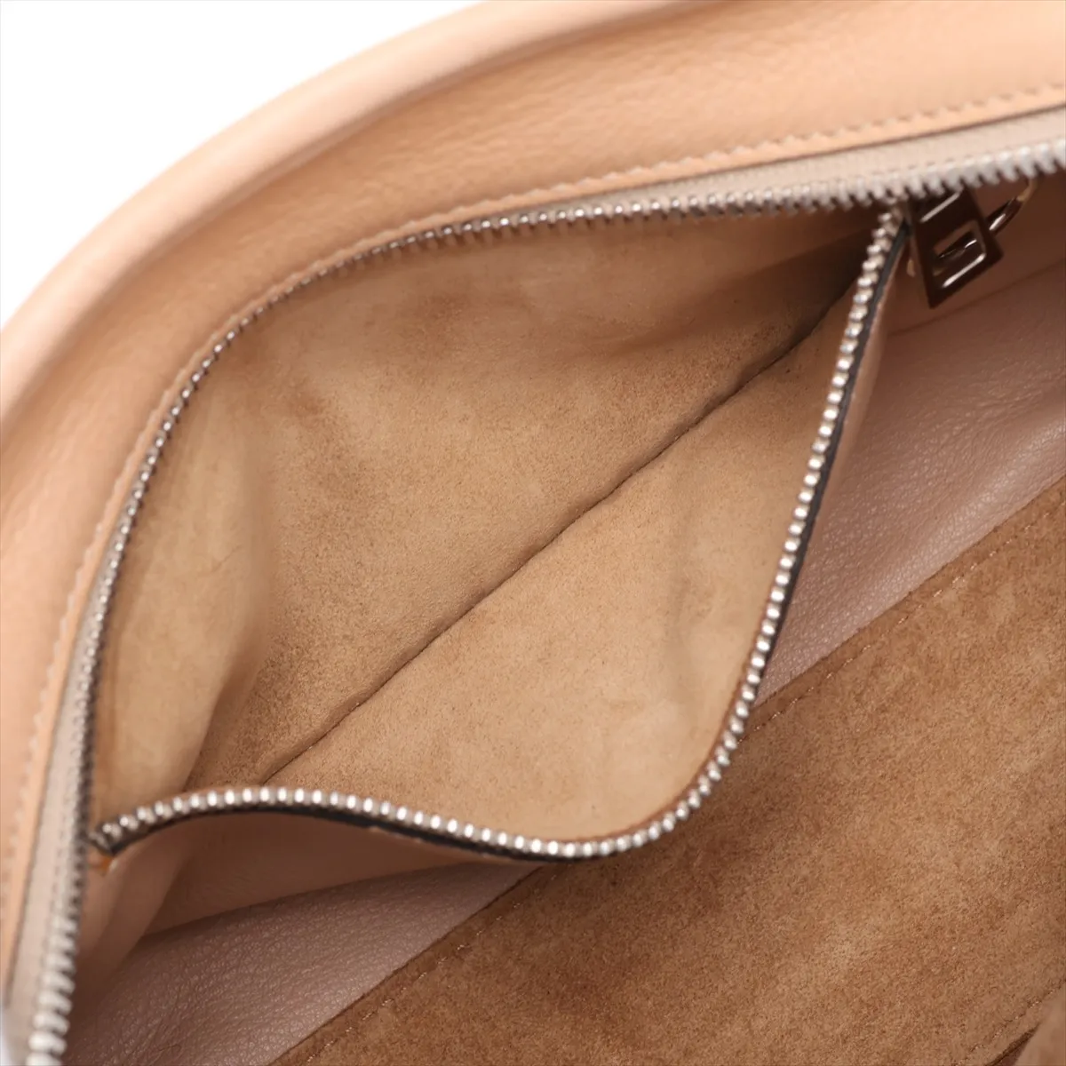 Amazona 23 Leather 2-Way Handbag, Beige — view 9