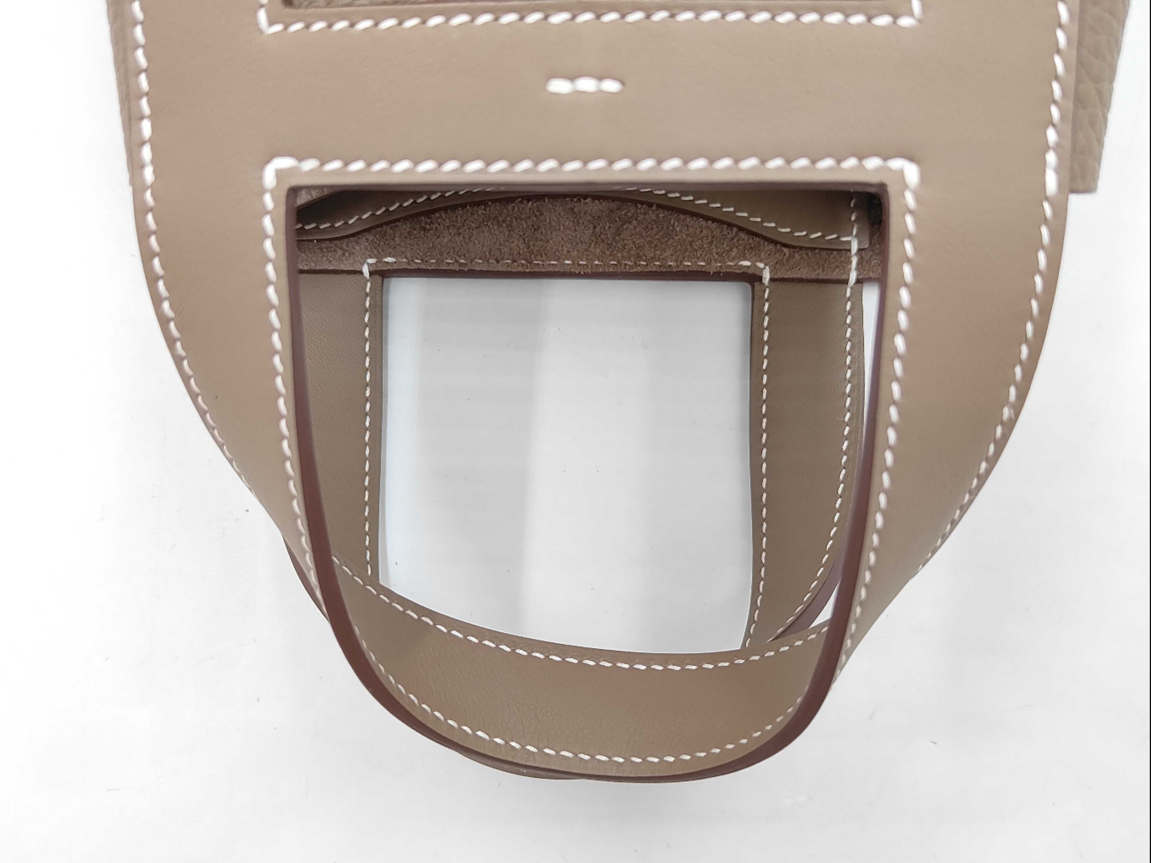 In the Loop 18 W stamp Etoupe silver hardware handbag — view 3