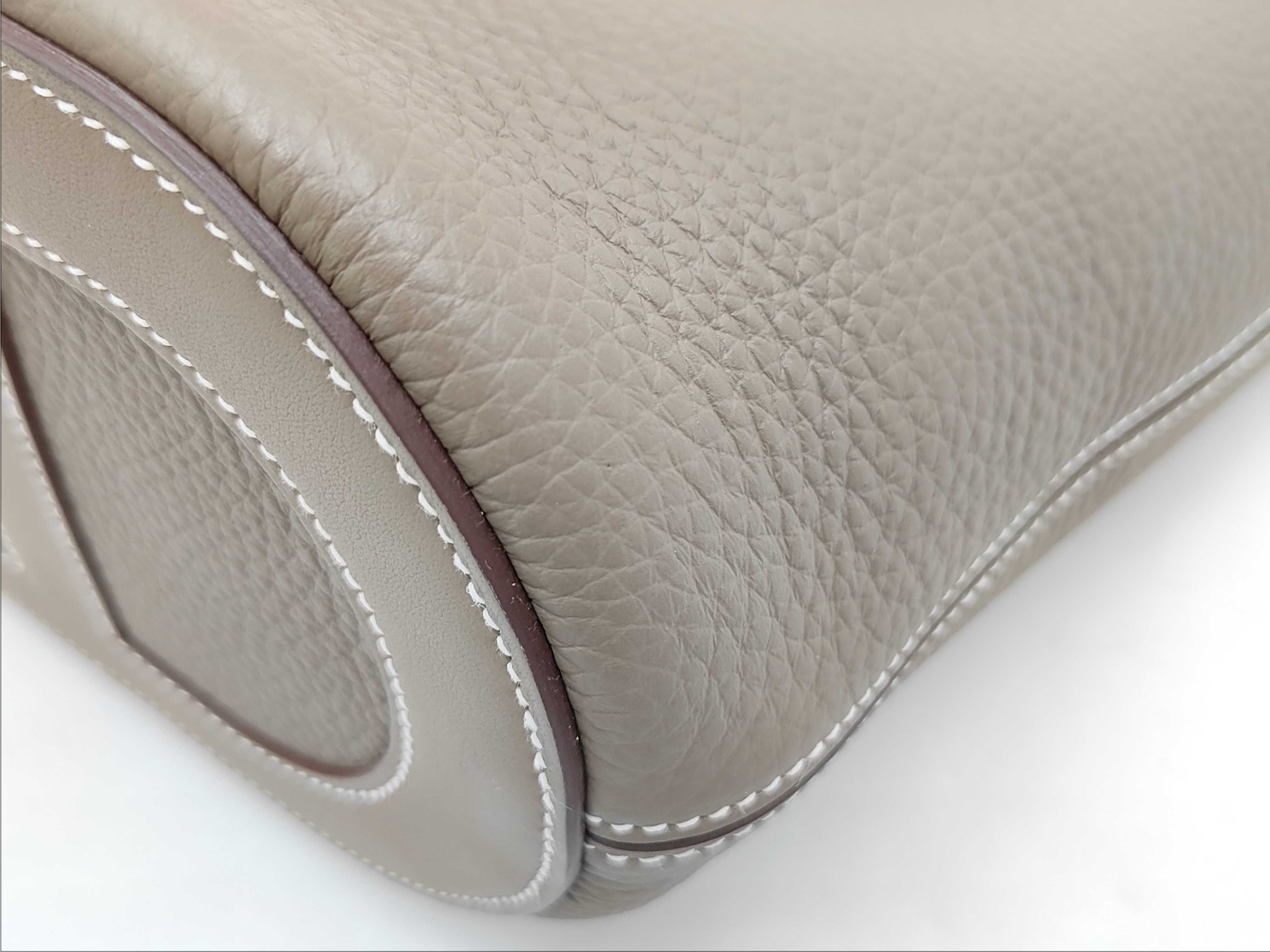 In the Loop 18 W stamp Etoupe silver hardware handbag — view 7