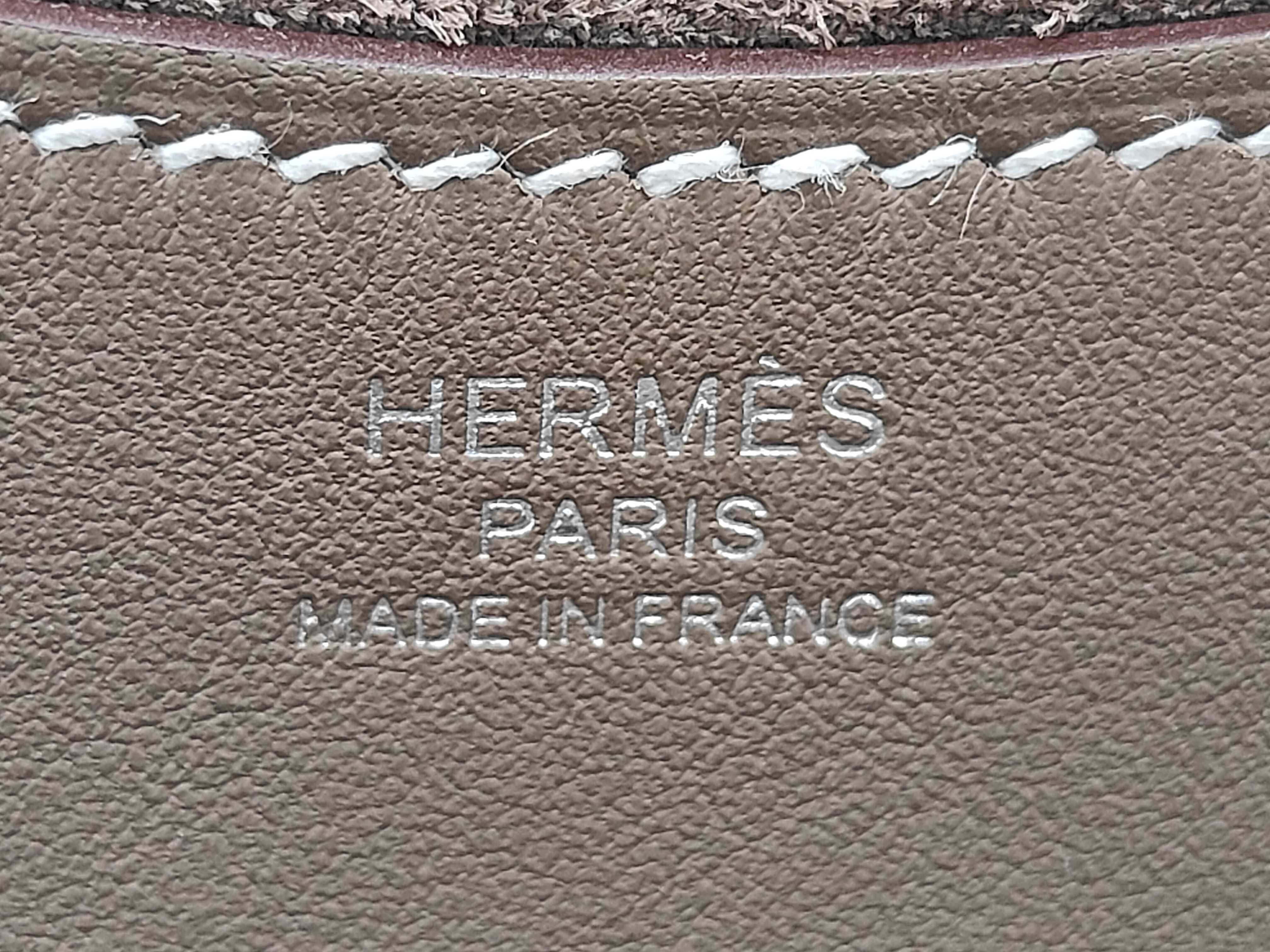 In the Loop 18 W stamp Etoupe silver hardware handbag — view 9