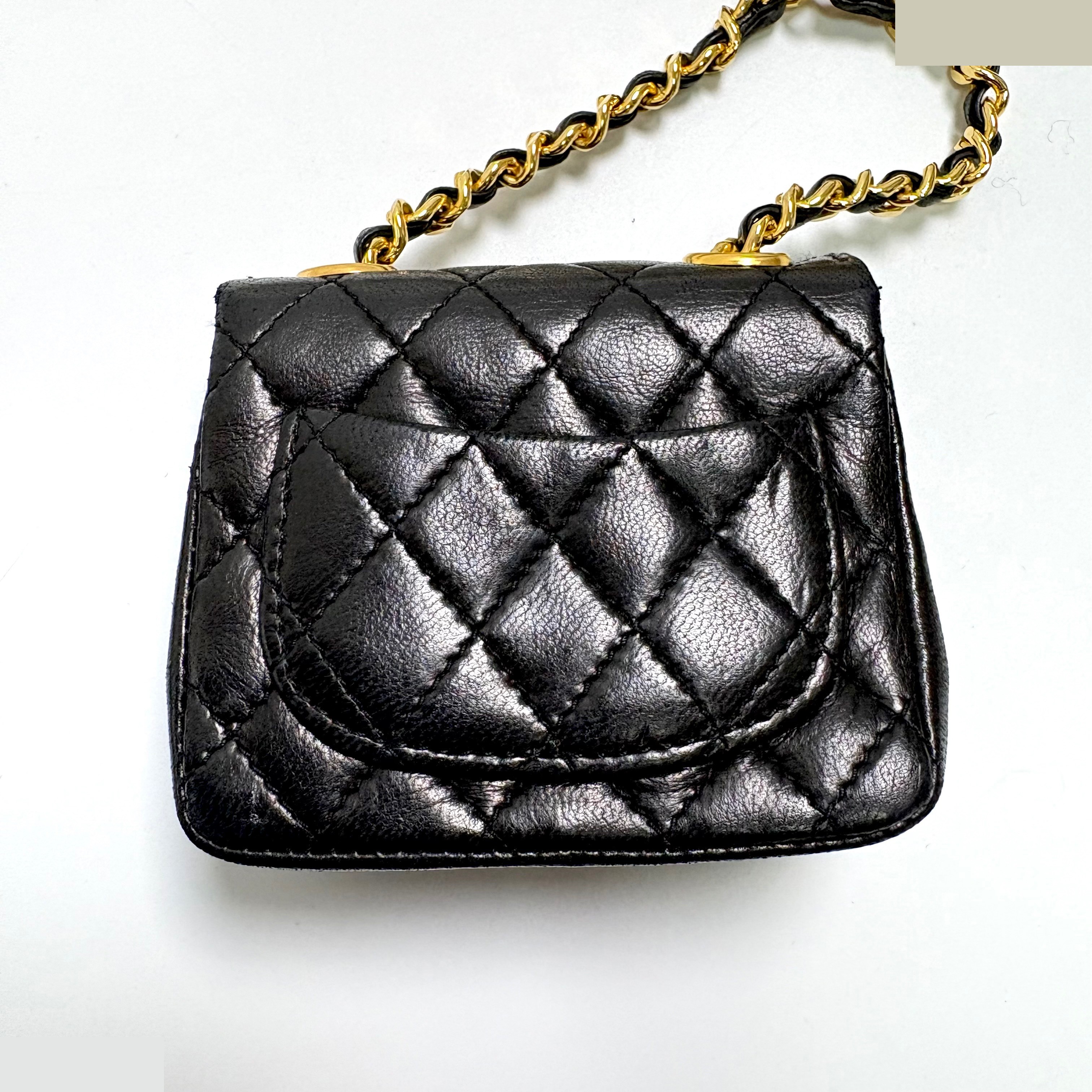 Mini Matelassé Chain Belt (Bag) — view 4