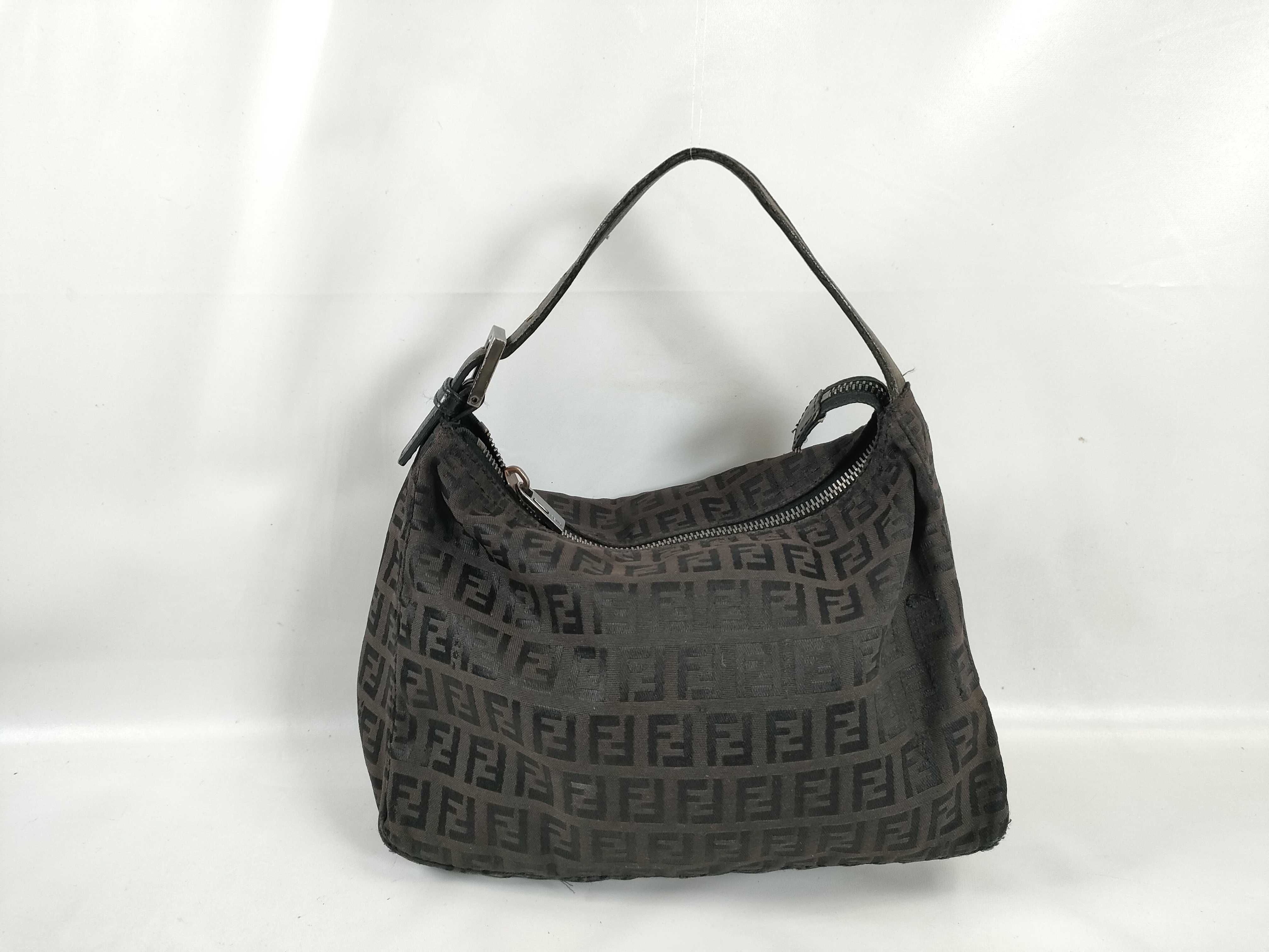 Zucca pattern Fendi Zucchino handbag, dark brown handbag