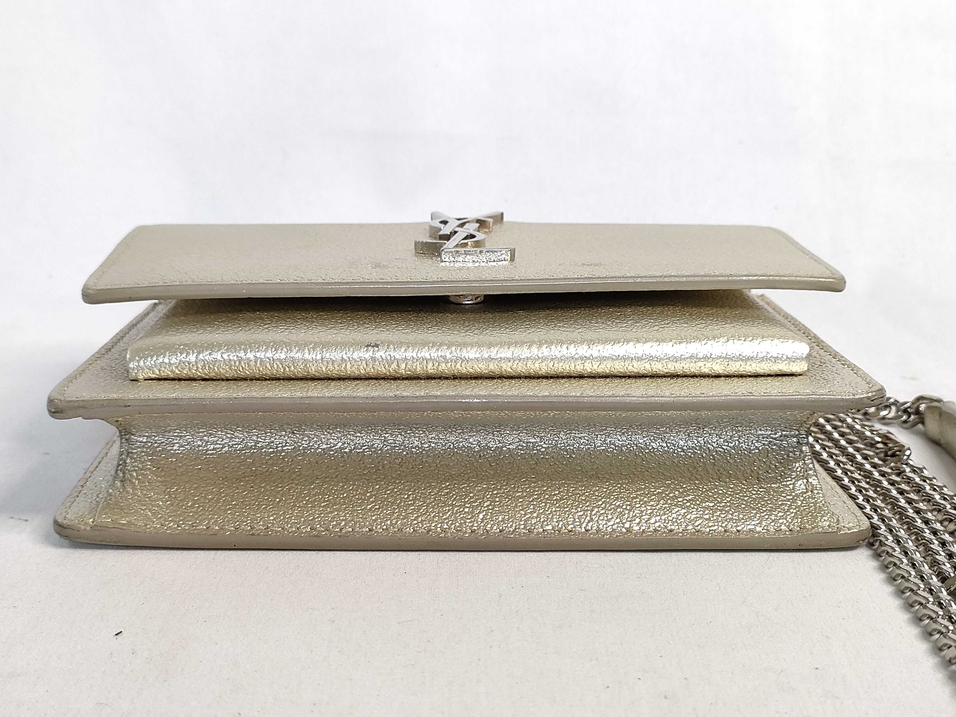 Sunset Bijou Chain Wallet Black Shoulder Bag — view 7