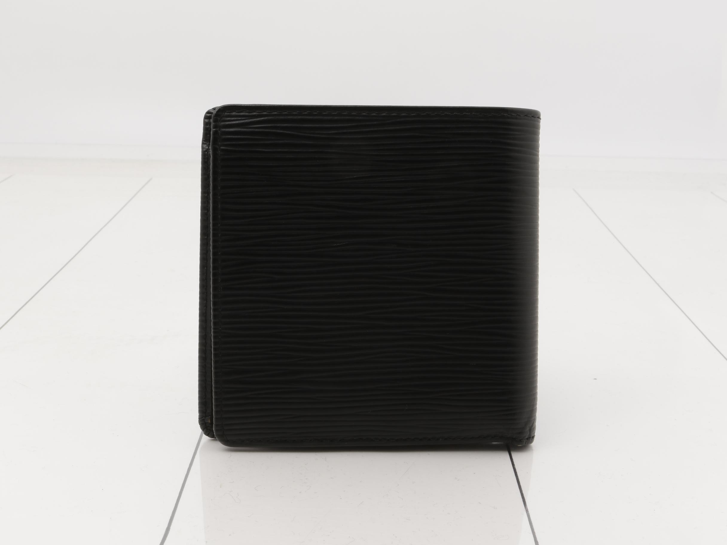Epi Portefeuille Cartes Crédit Monnaie Noir Bi-fold Wallet — view 2