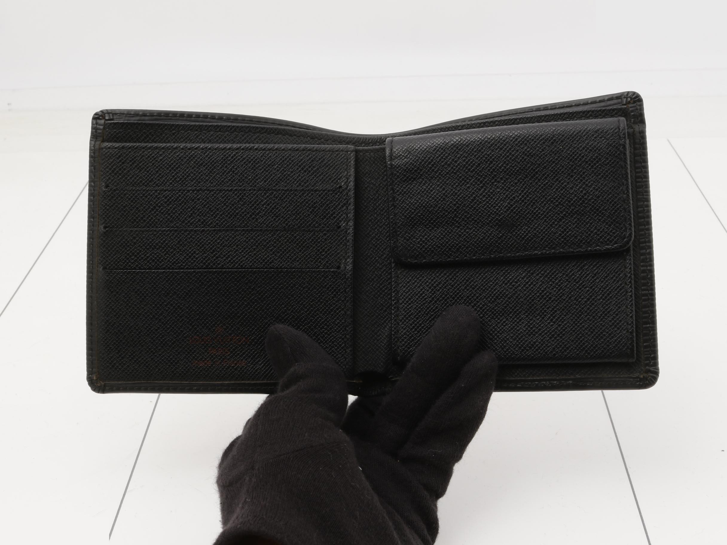 Epi Portefeuille Cartes Crédit Monnaie Noir Bi-fold Wallet — view 4