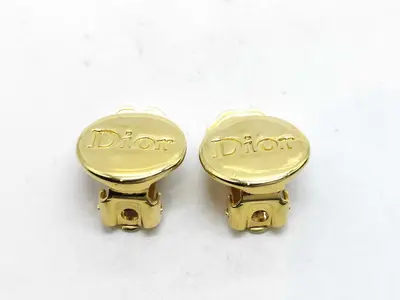 Logo Round Earrings