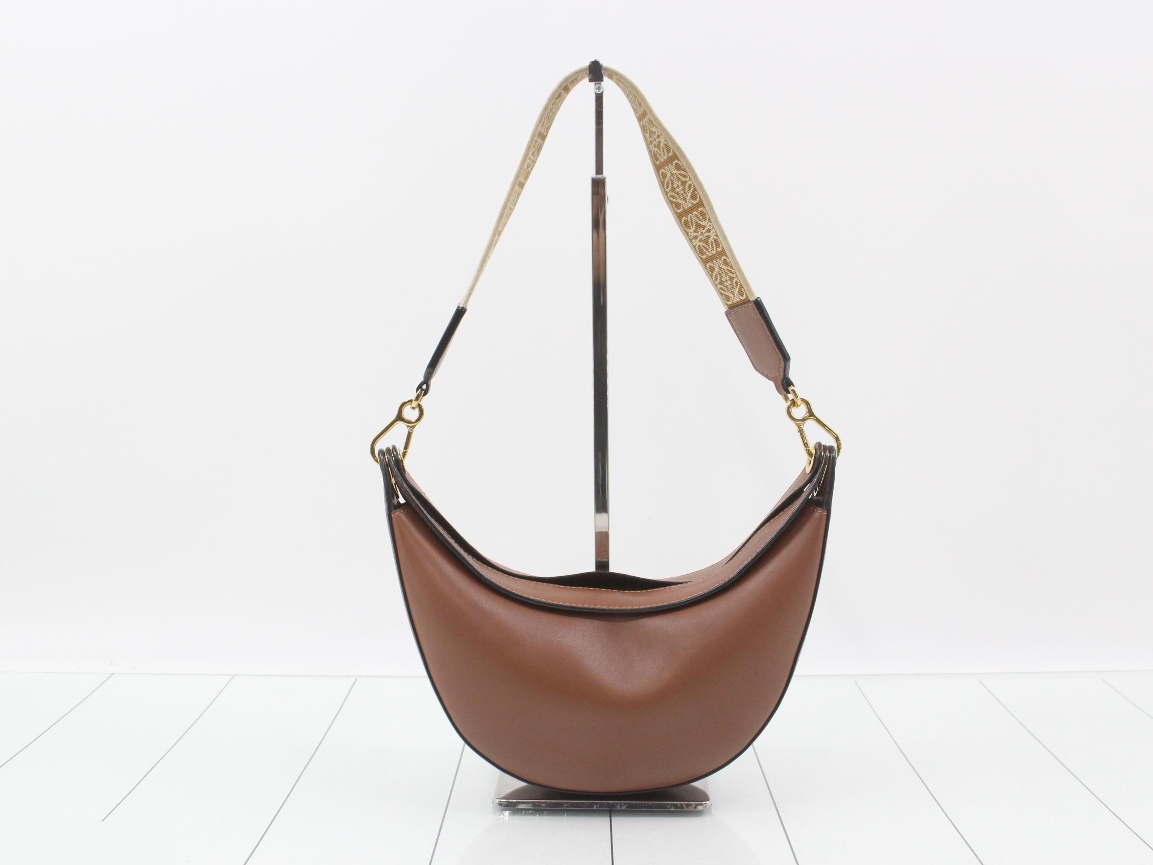 Luna Bag Small Leather Semi-Shoulder Bag — view 2