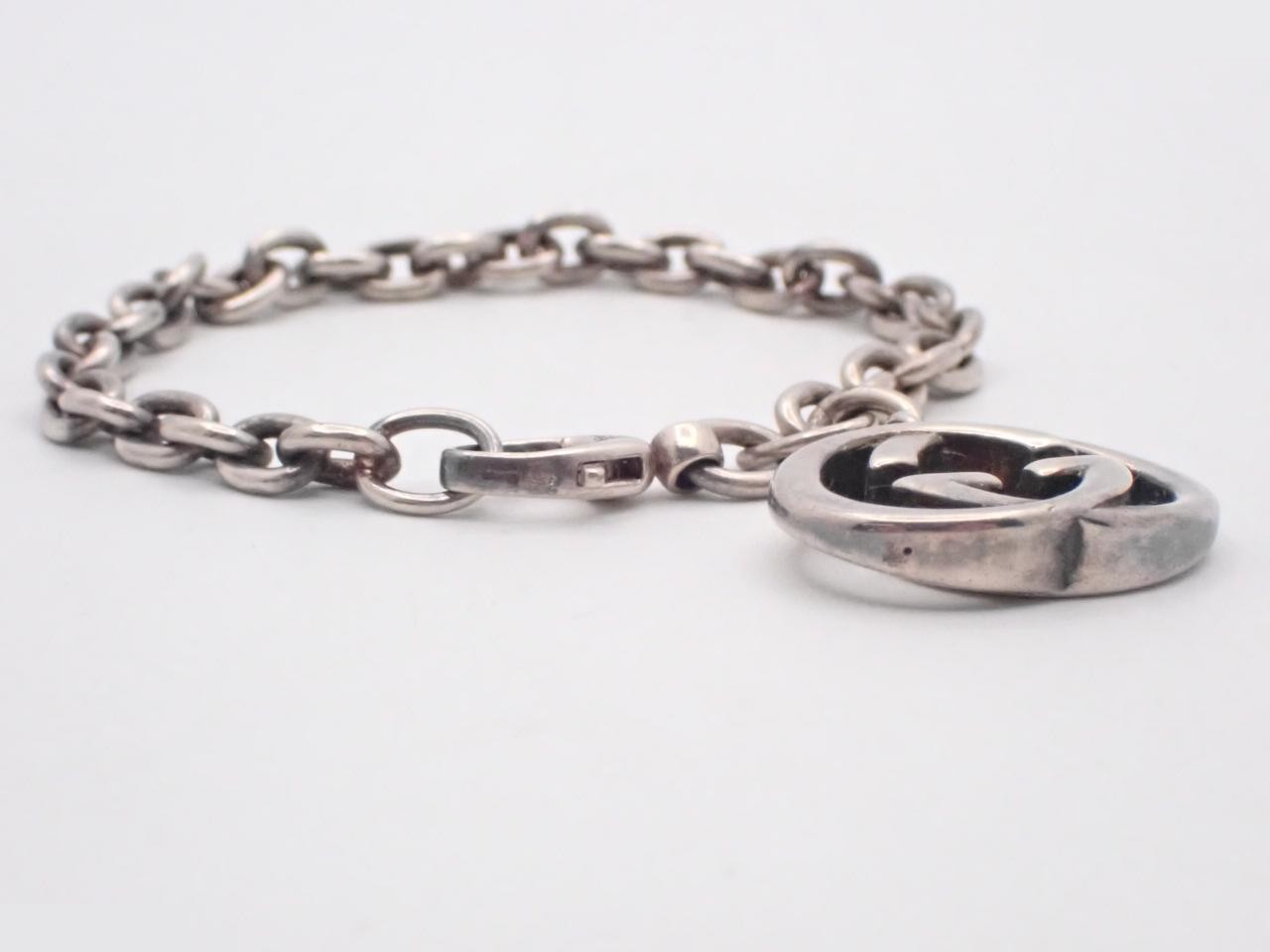 Interlocking G Bracelet, SV925, 19.9g, Stamped, 16cm — view 3