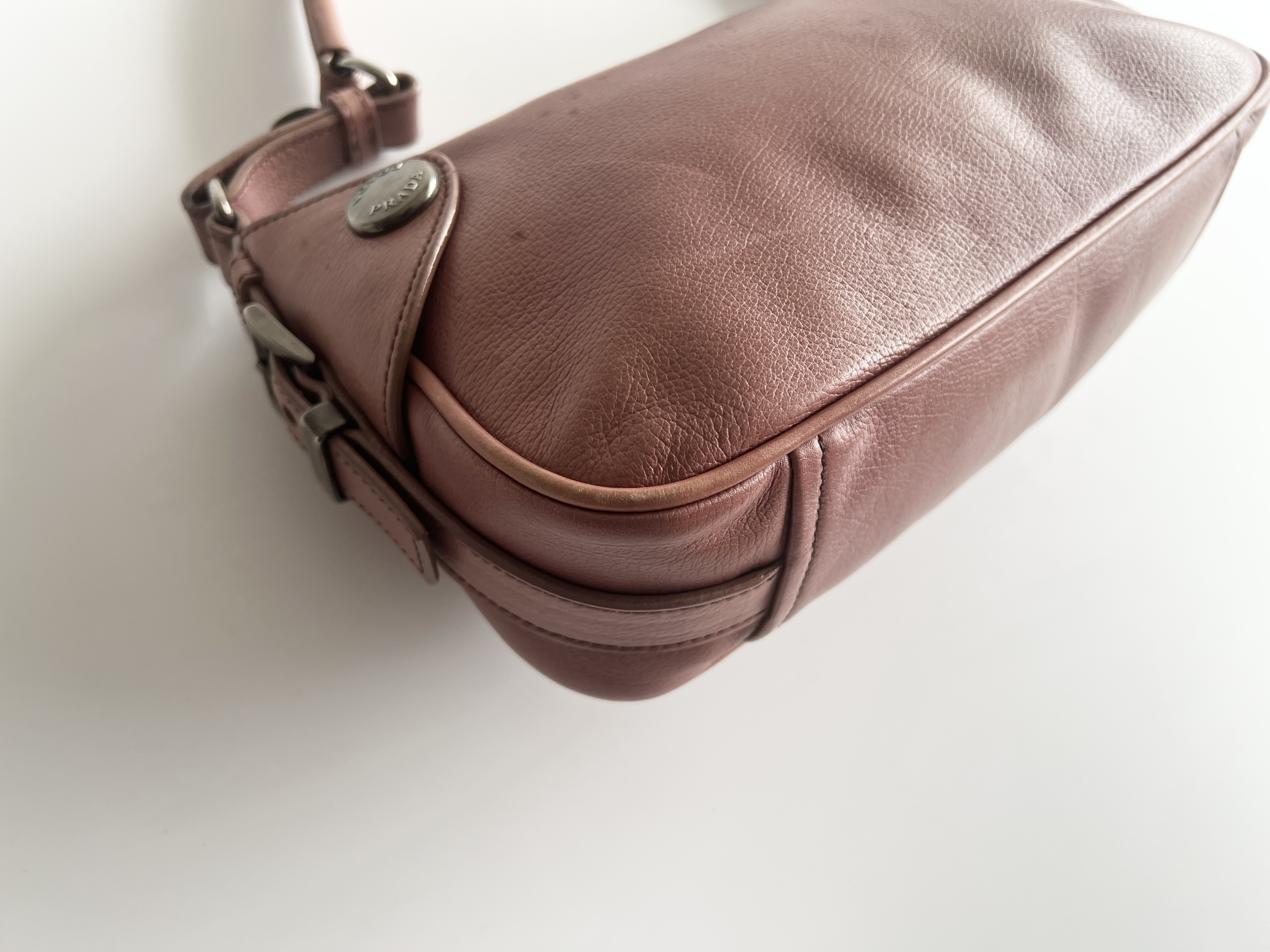 leather logo shoulder bag one shoulder bag — view 8