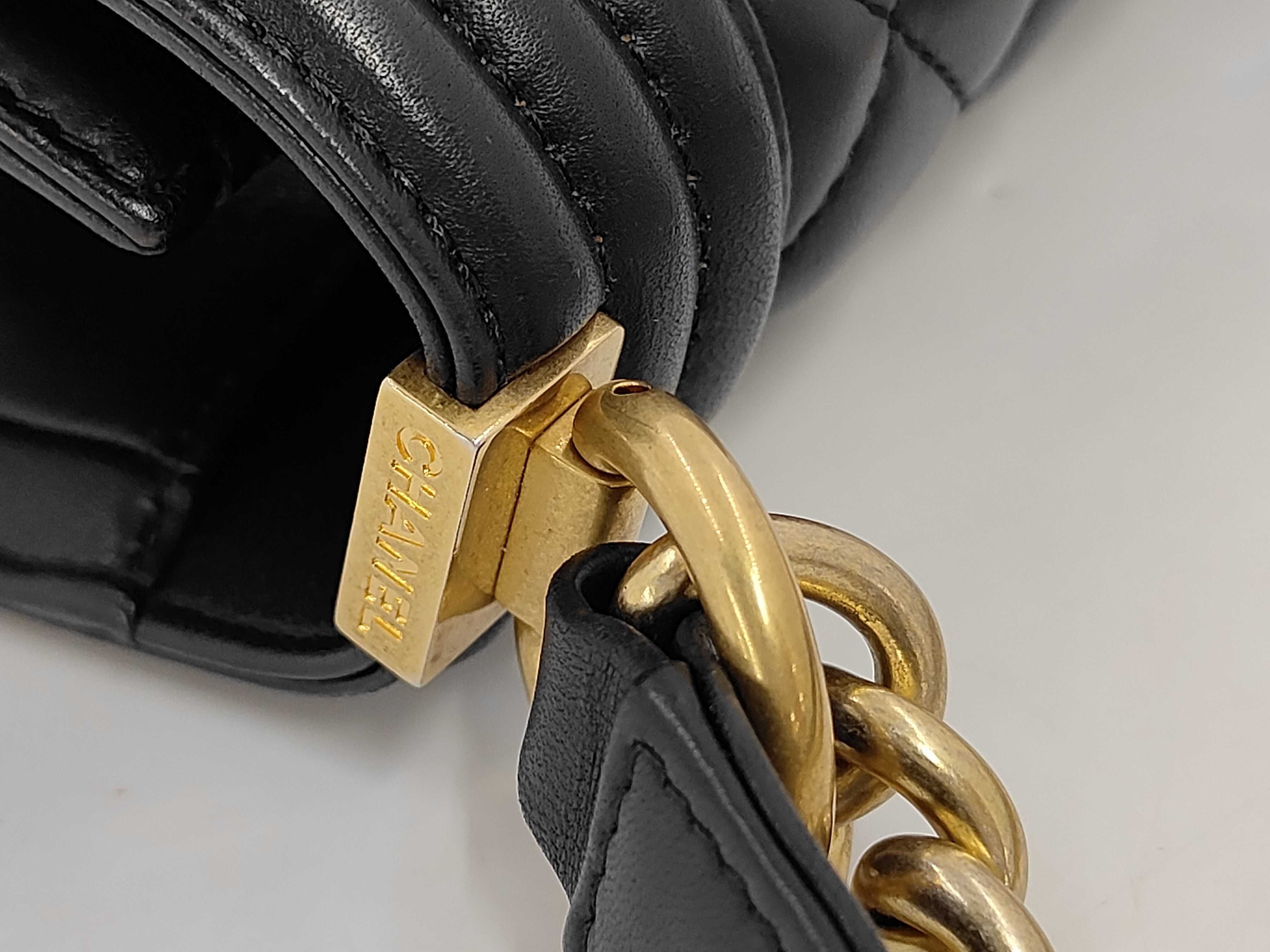 Boy Chanel Lambskin Matelassé Shoulder Bag — view 7