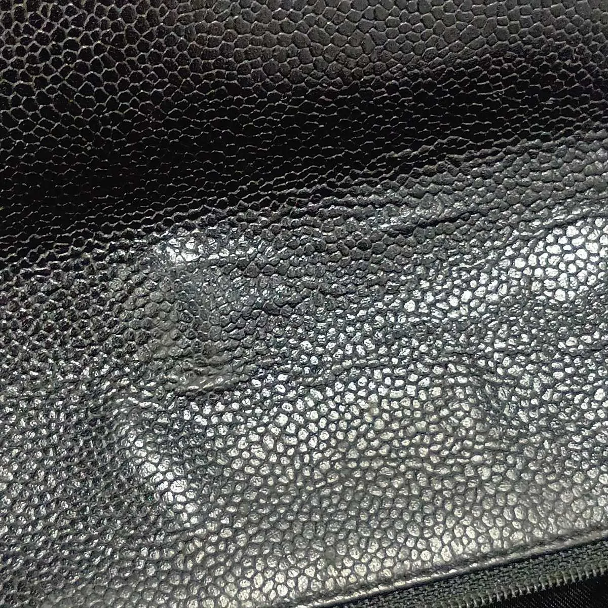 Matelassé Caviar Skin Handbag, Black with Silver Hardware, 6166158, Series 6 — view 12