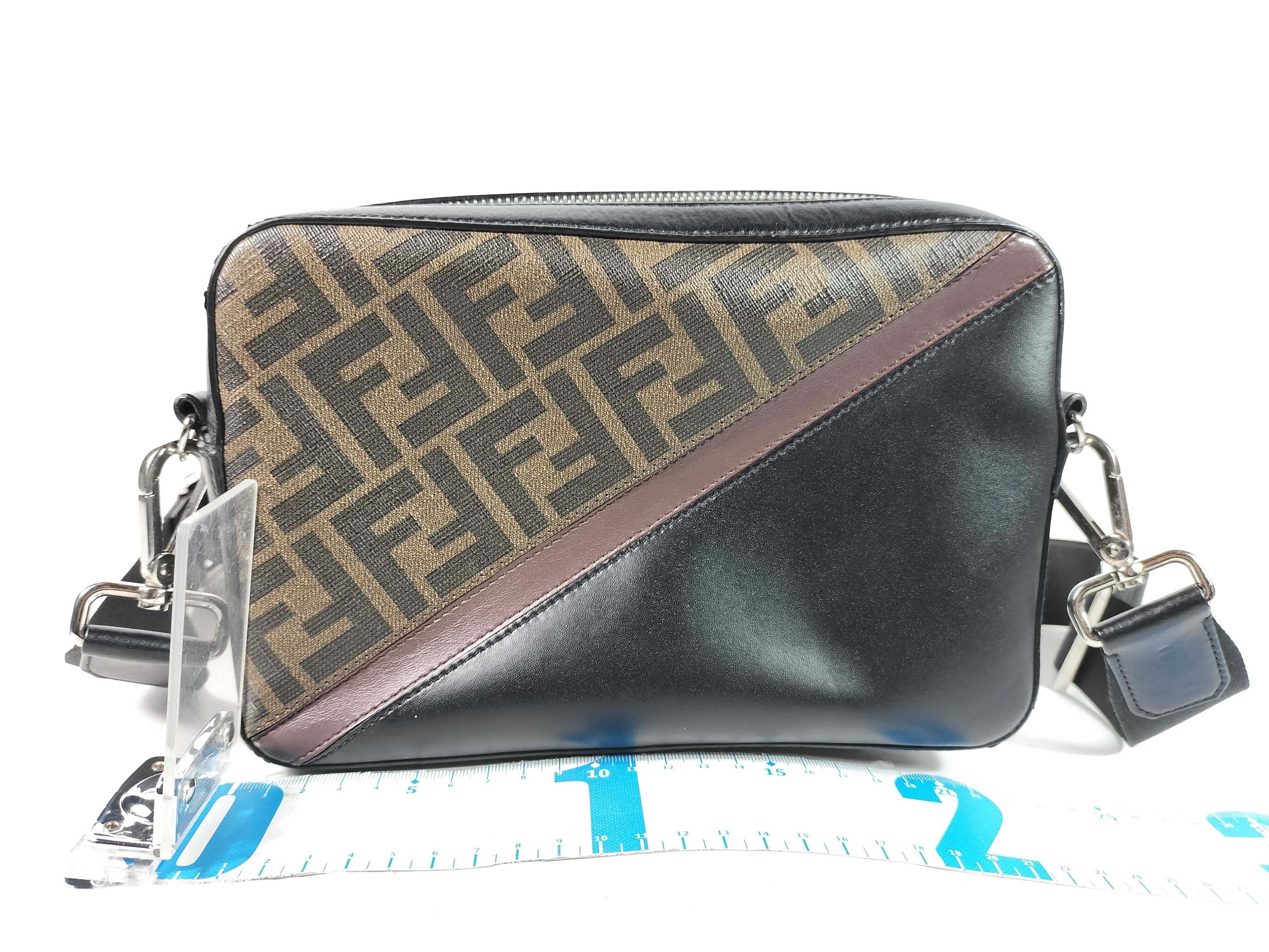 Zucca pattern Fendi Zucca Cam PVC x Leather Shoulder Bag Brown 7M0286 Shoulder Bag — view 2