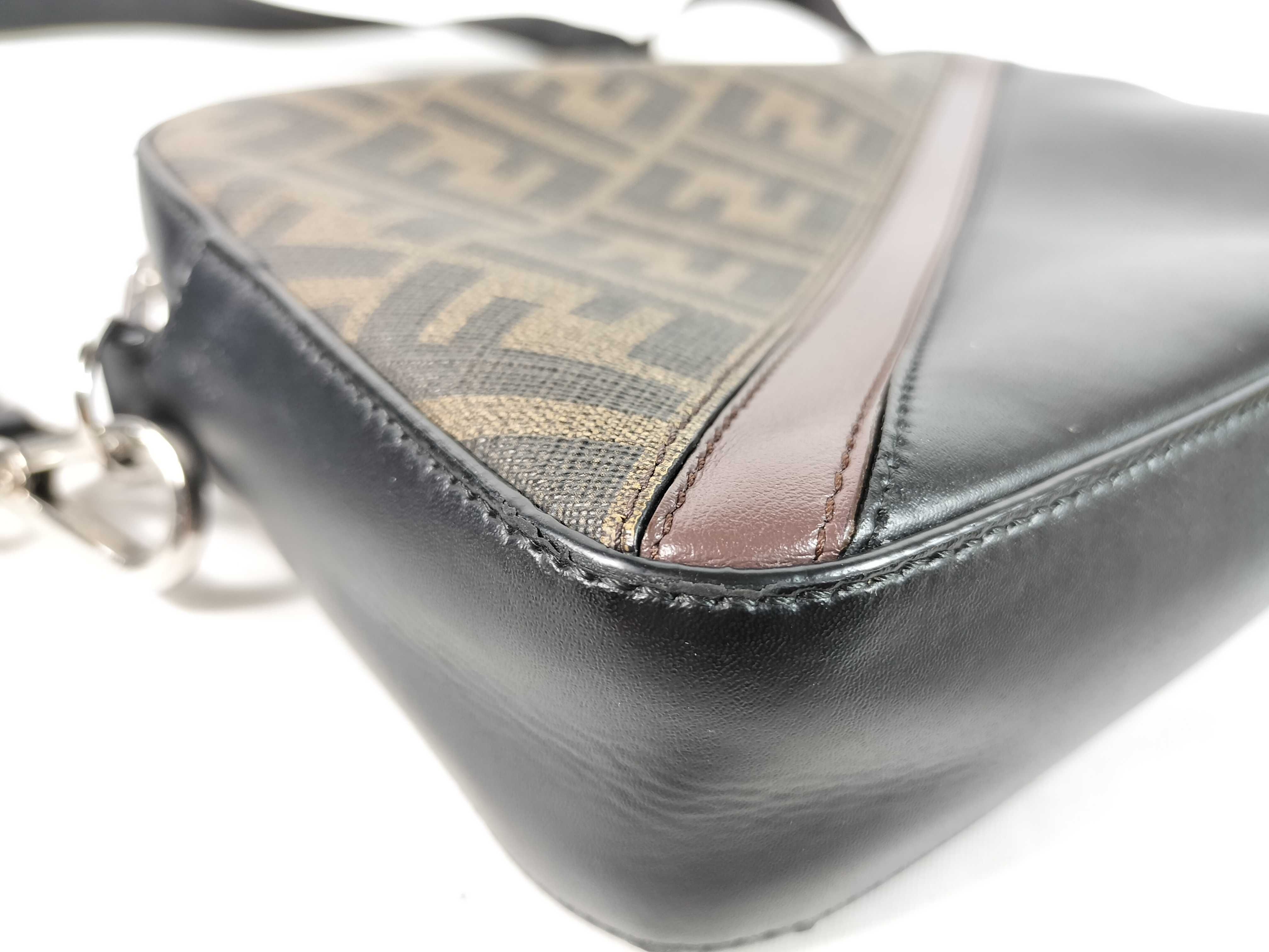 Zucca pattern Fendi Zucca Cam PVC x Leather Shoulder Bag Brown 7M0286 Shoulder Bag — view 6