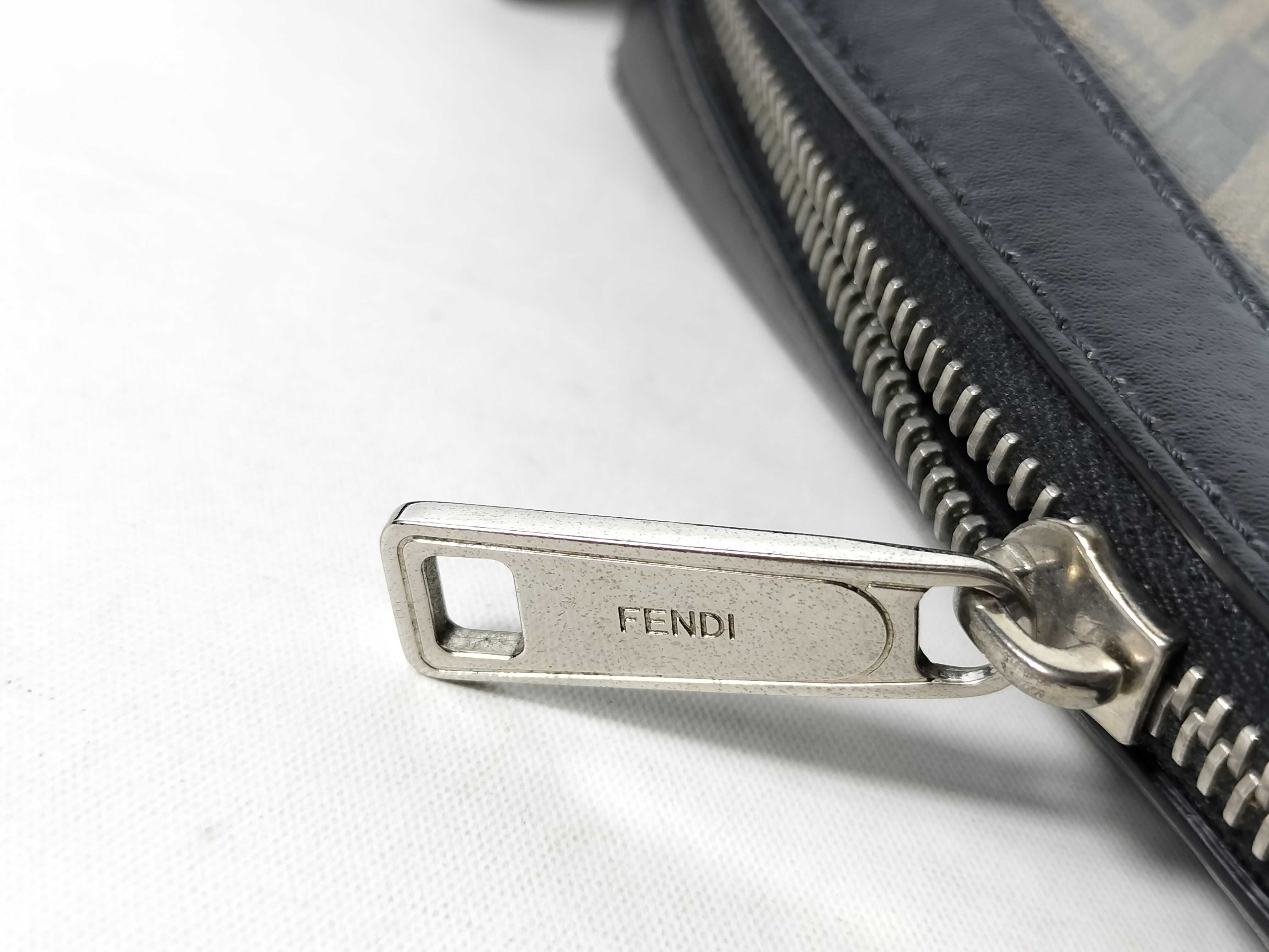 Zucca pattern Fendi Zucca Cam PVC x Leather Shoulder Bag Brown 7M0286 Shoulder Bag — view 8