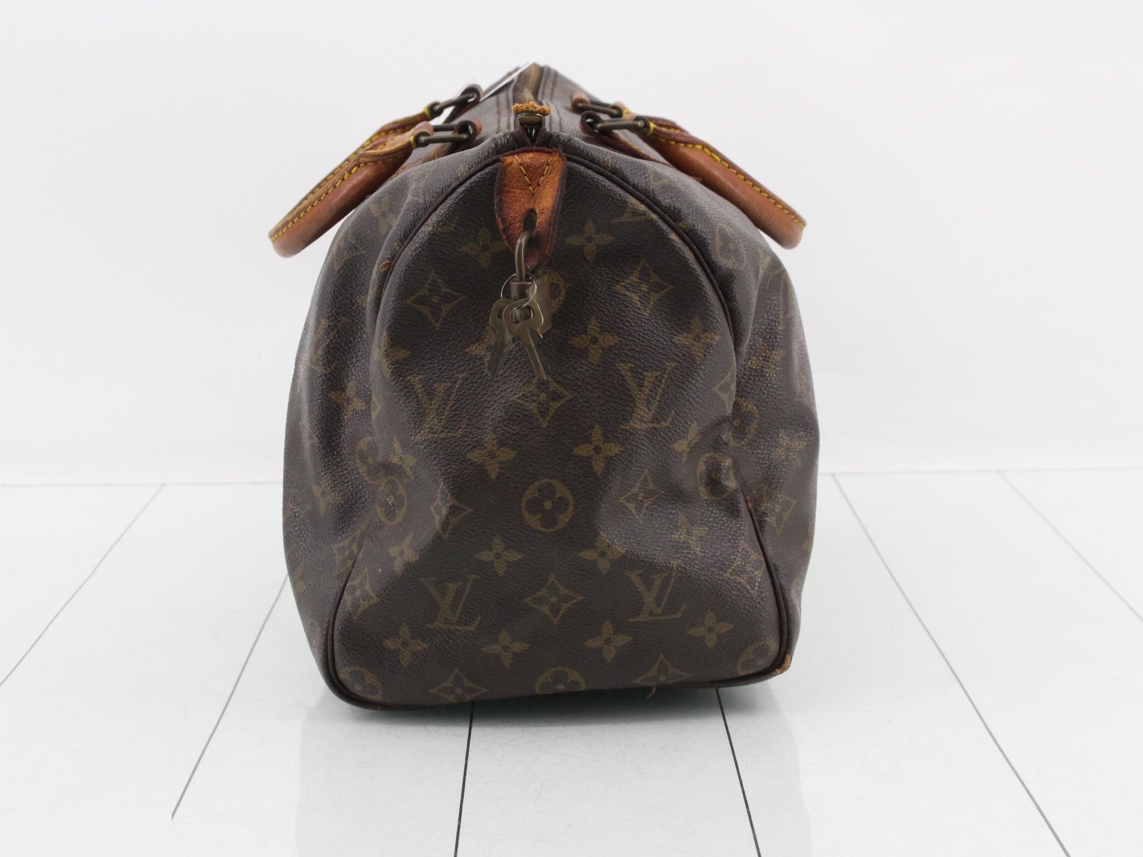 Speedy 30 Monogram Brown Handbag — view 3