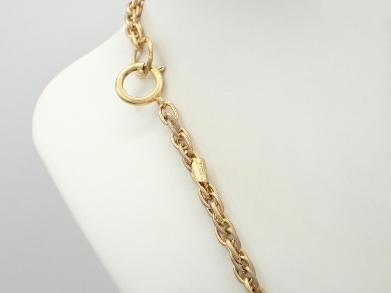 Logo long necklace, neck circumference approximately 86cm — view 2